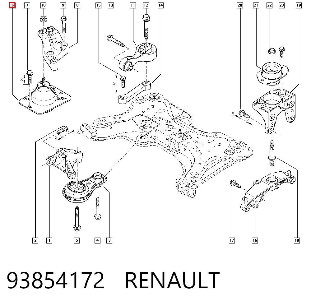  Правая подушка двигателя Opel Vivaro 