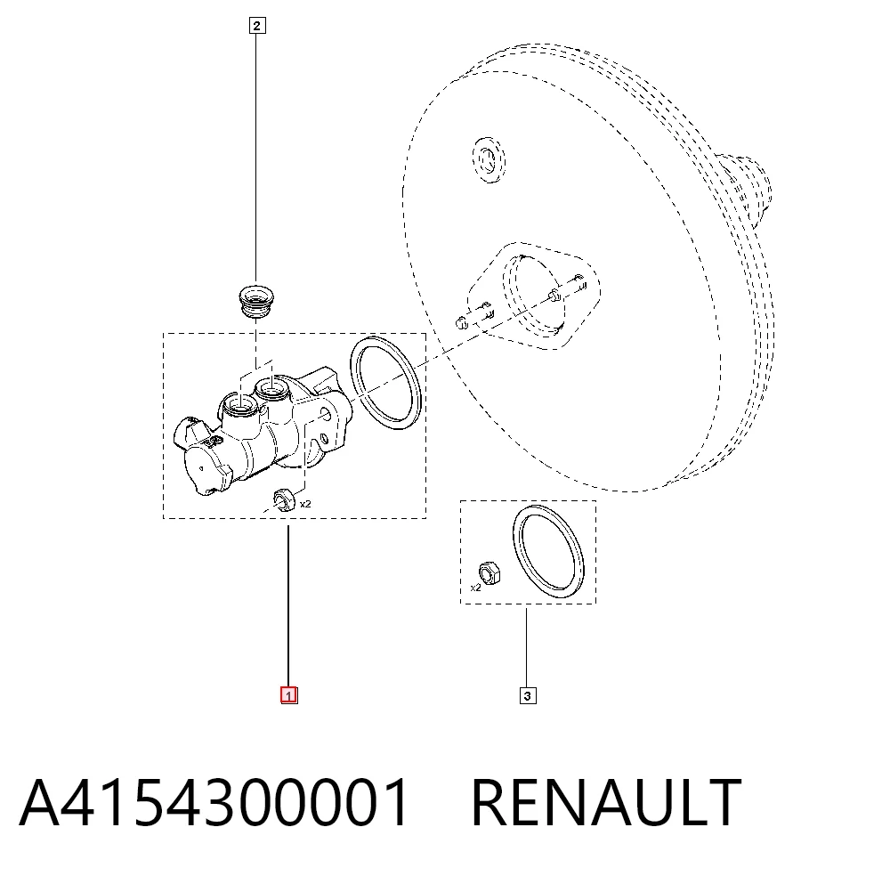  Главный тормозной цилиндр Renault Kangoo 2