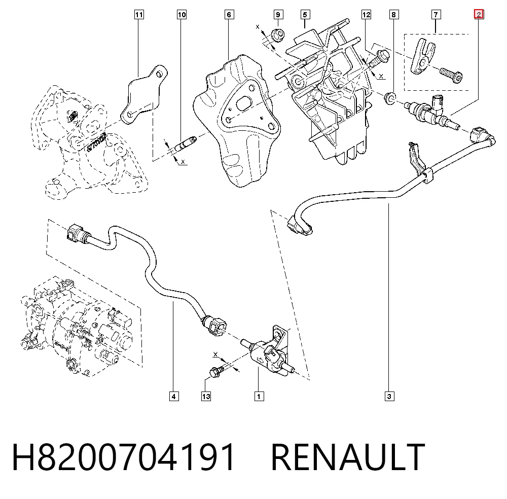 H8200704191 Renault (RVI) Топливные форсунки