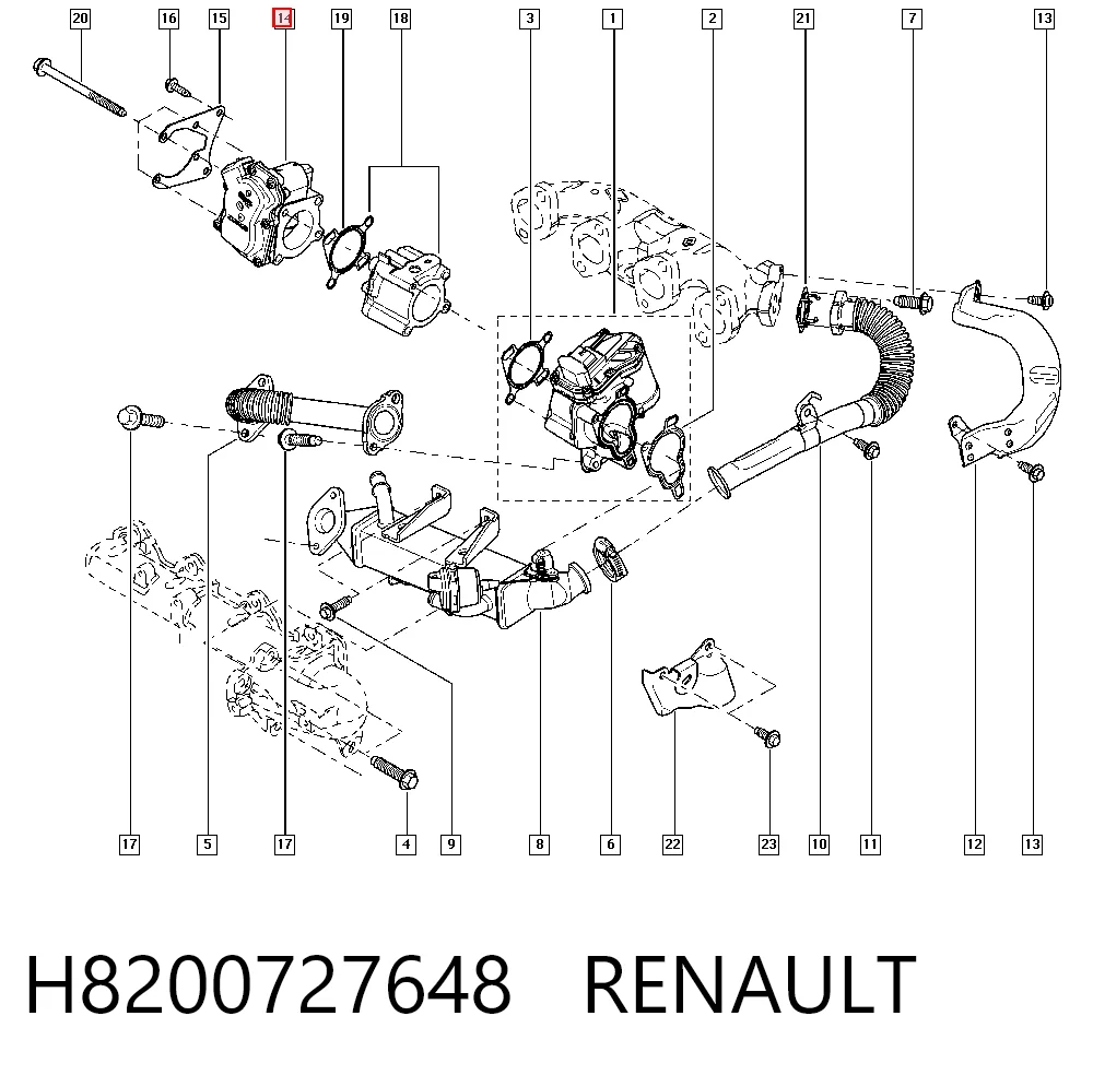  Дроссельная заслонка Renault Master 3