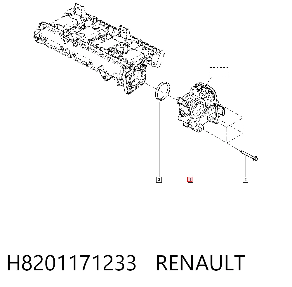  Дроссельная заслонка Renault Scenic 