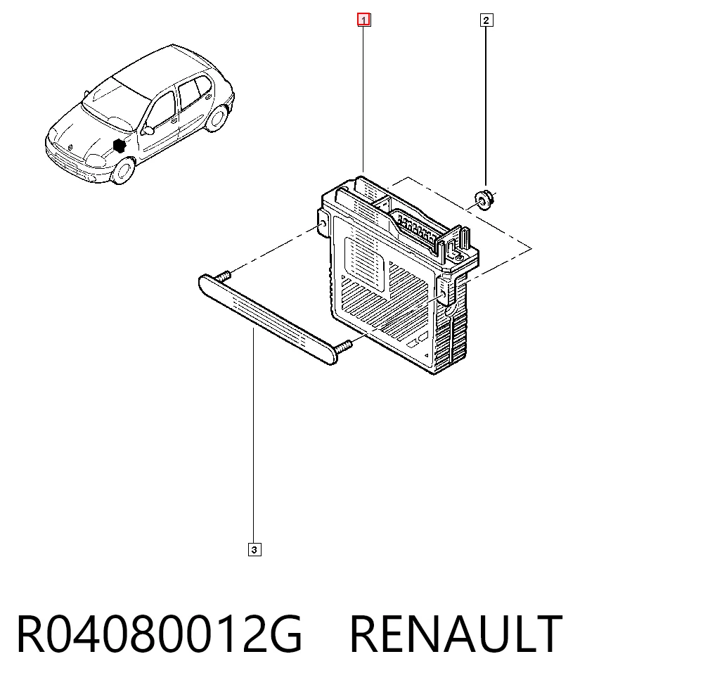  Блок управления двигателем Renault Kangoo 1