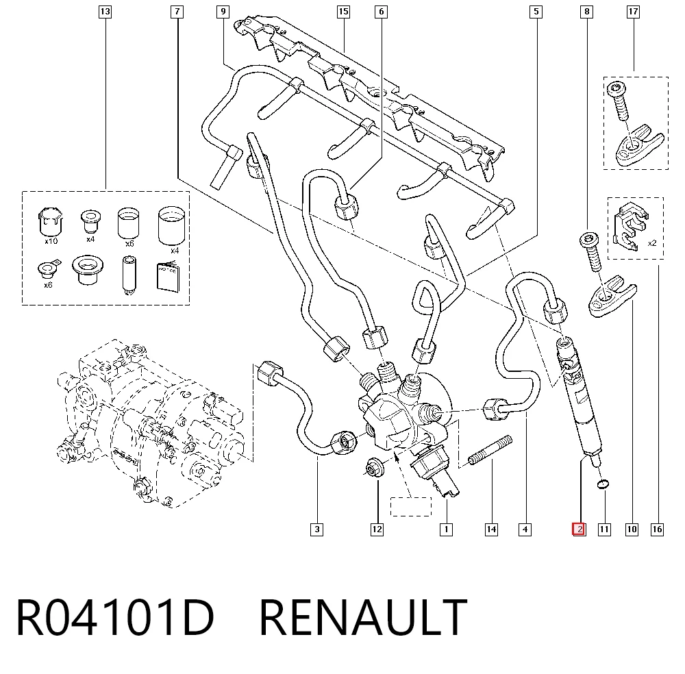 R04101D Renault (RVI) Топливные форсунки