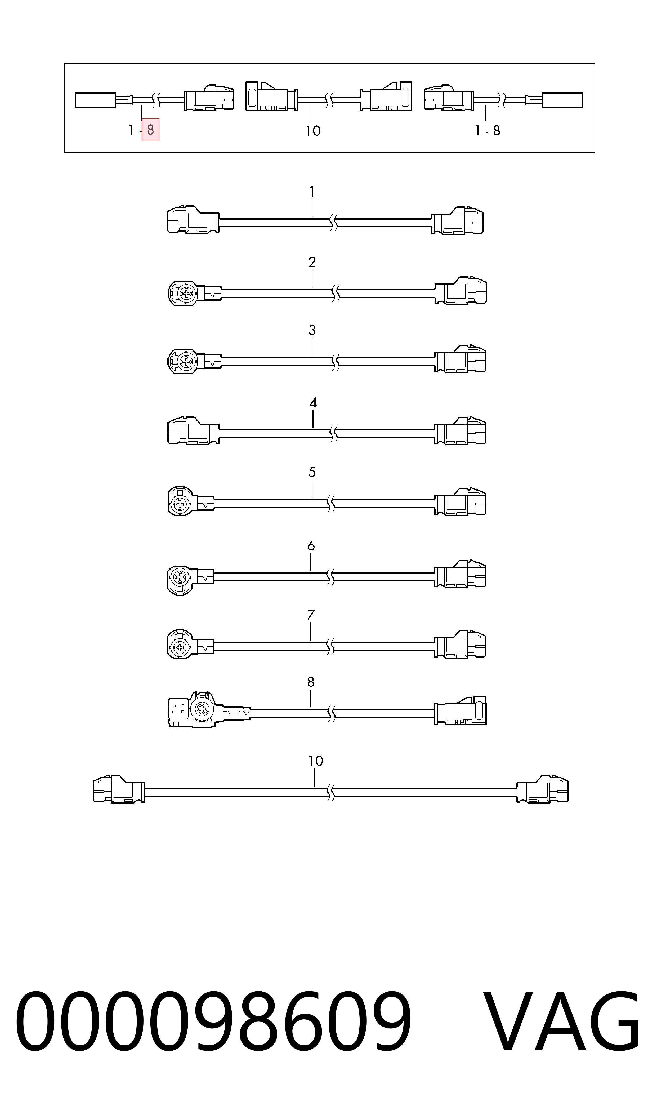  VAG 000098609 цена, от 72.85 USD