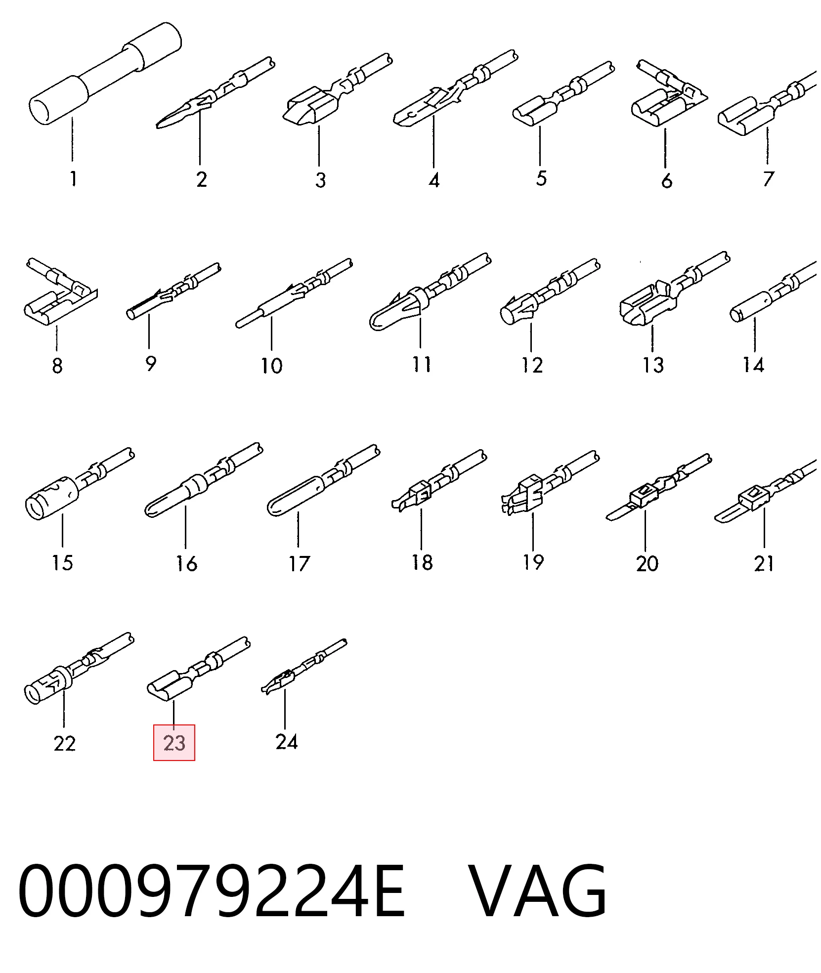  VAG 000979224E цена, от 2.47 USD