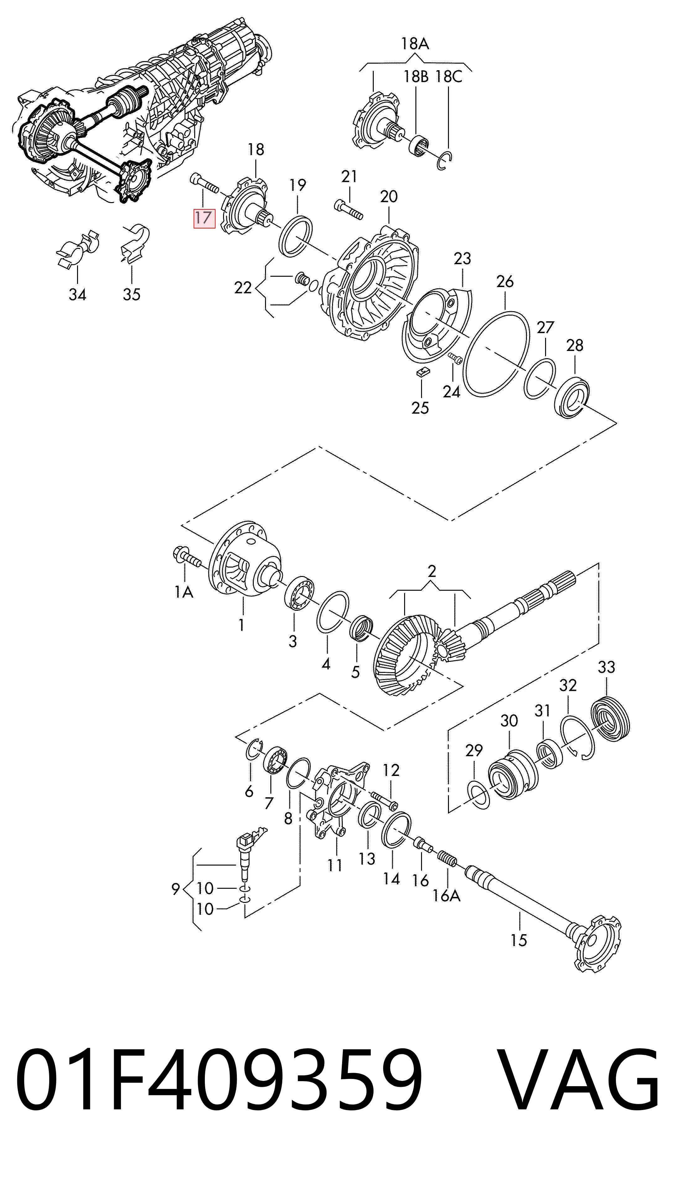 01F409359 VAG Болт крепления головки блока цилиндров