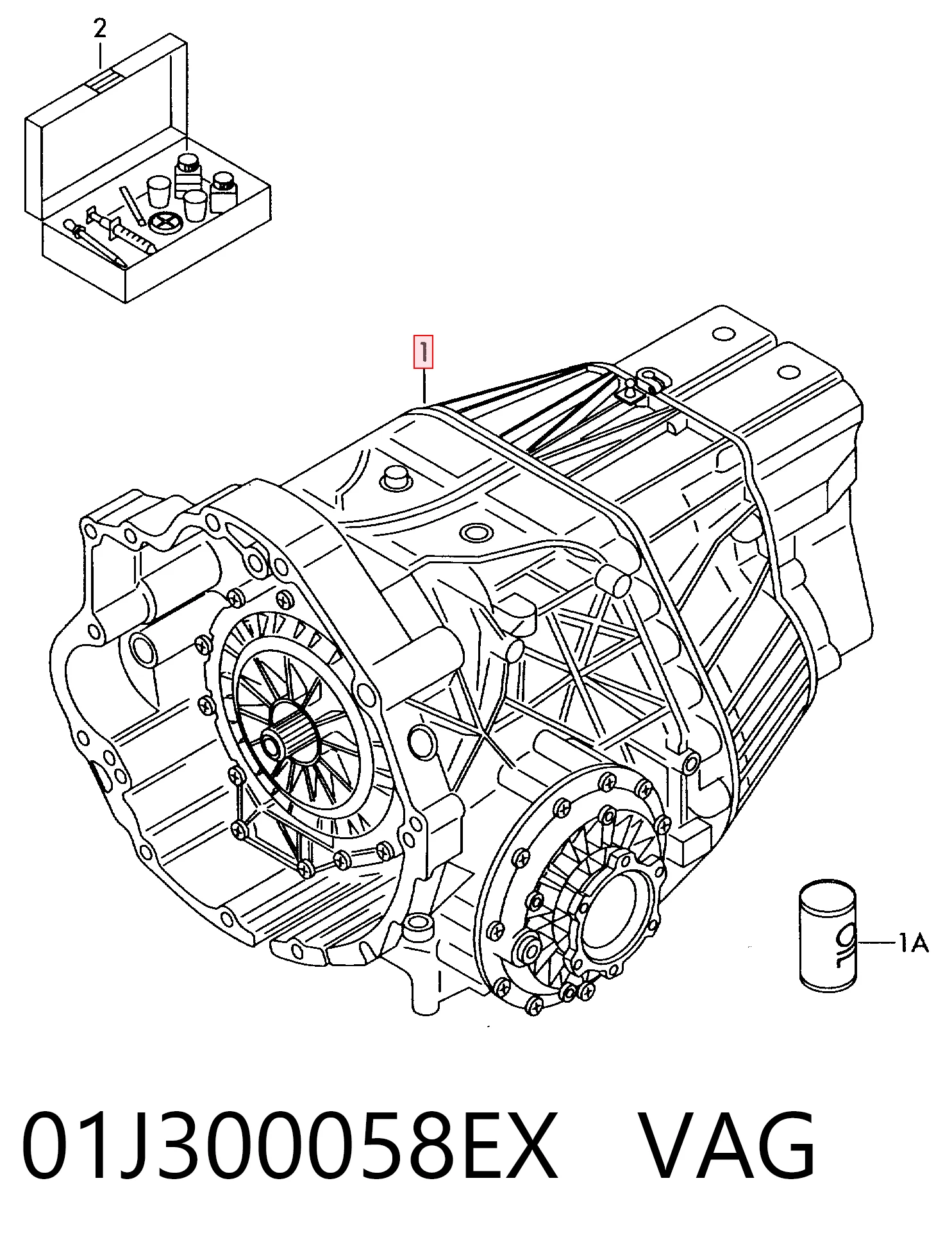 01J300058EX VAG Автоматическая коробка передач