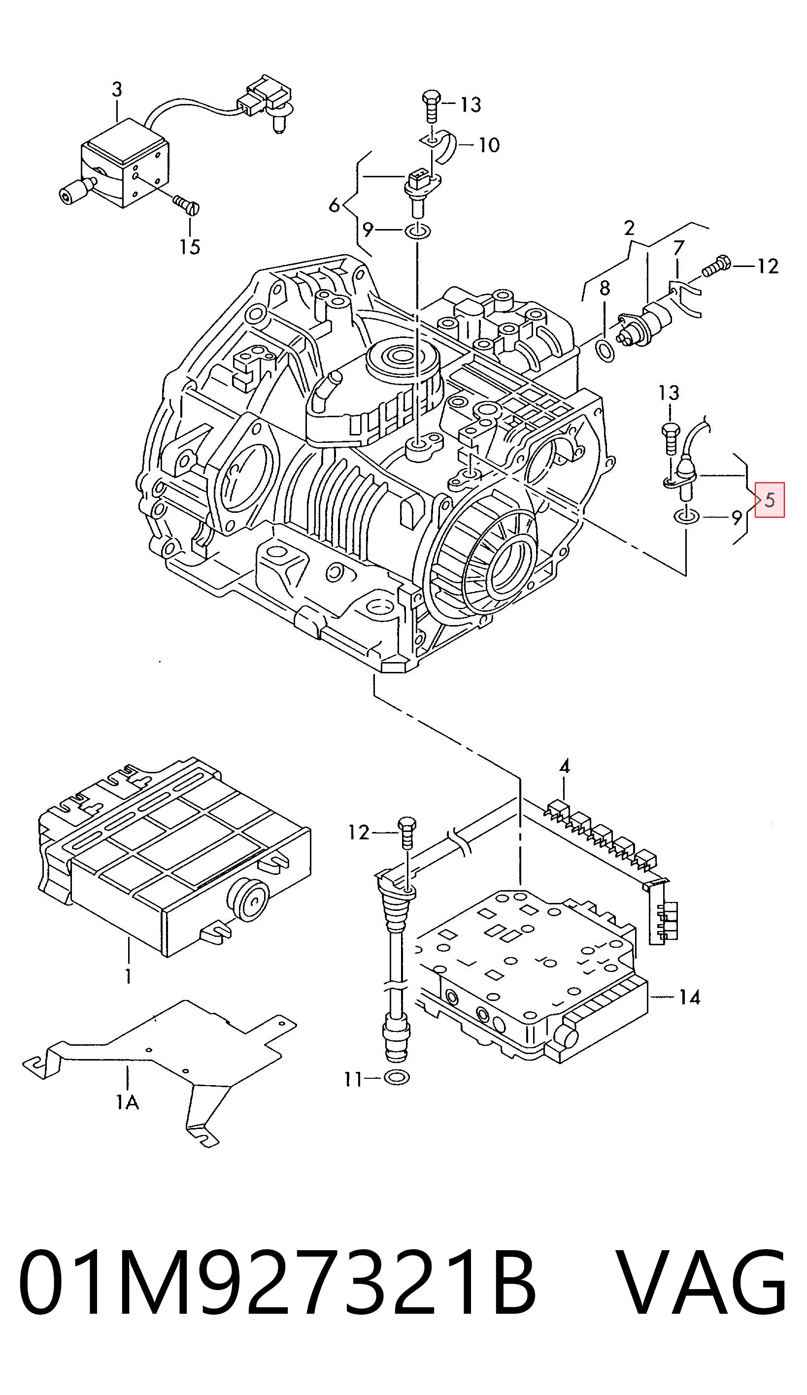 01M927321B VAG Датчик скорости спидометра
