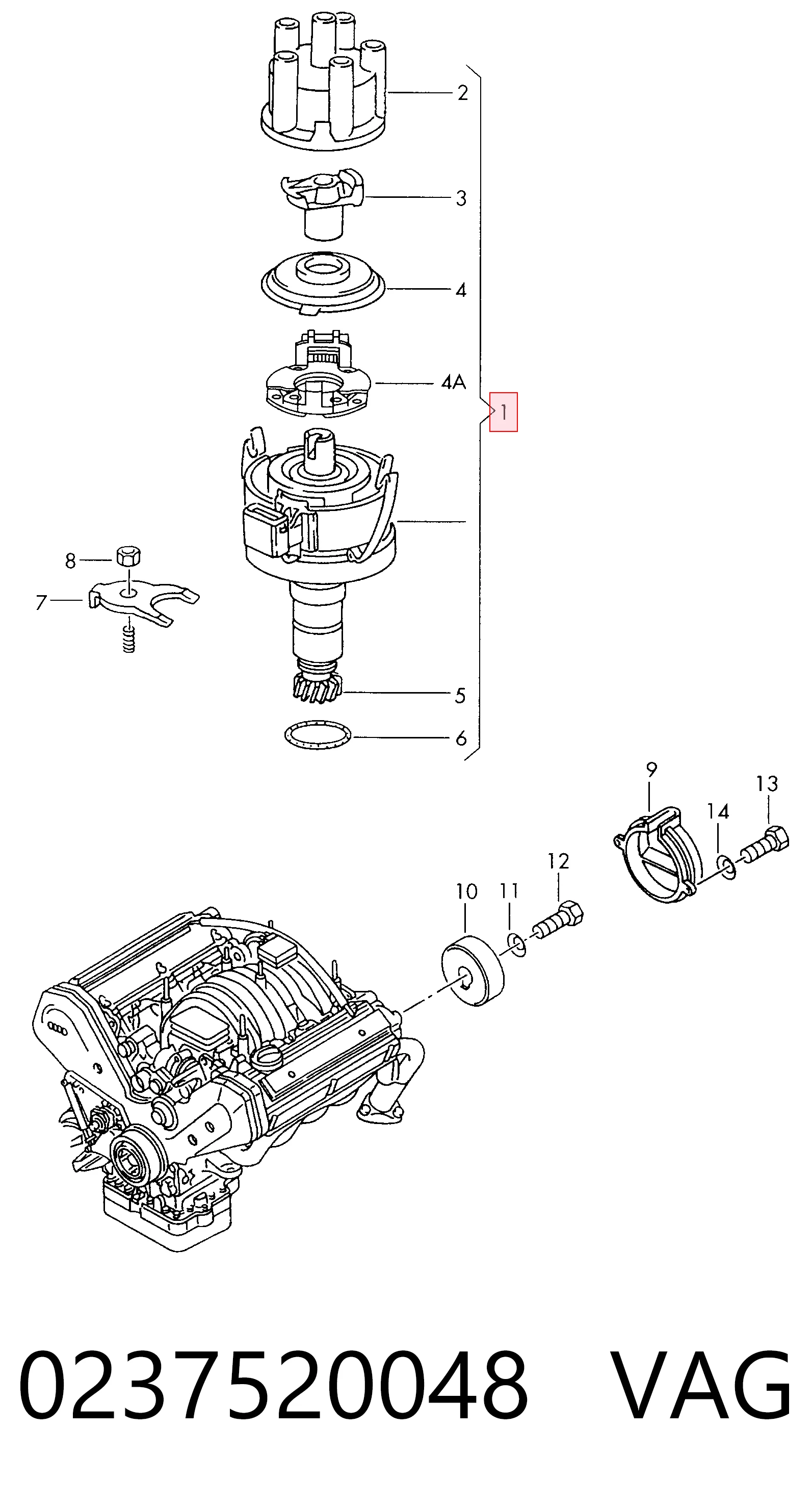 Купить 986237640 Bosch Трамблер