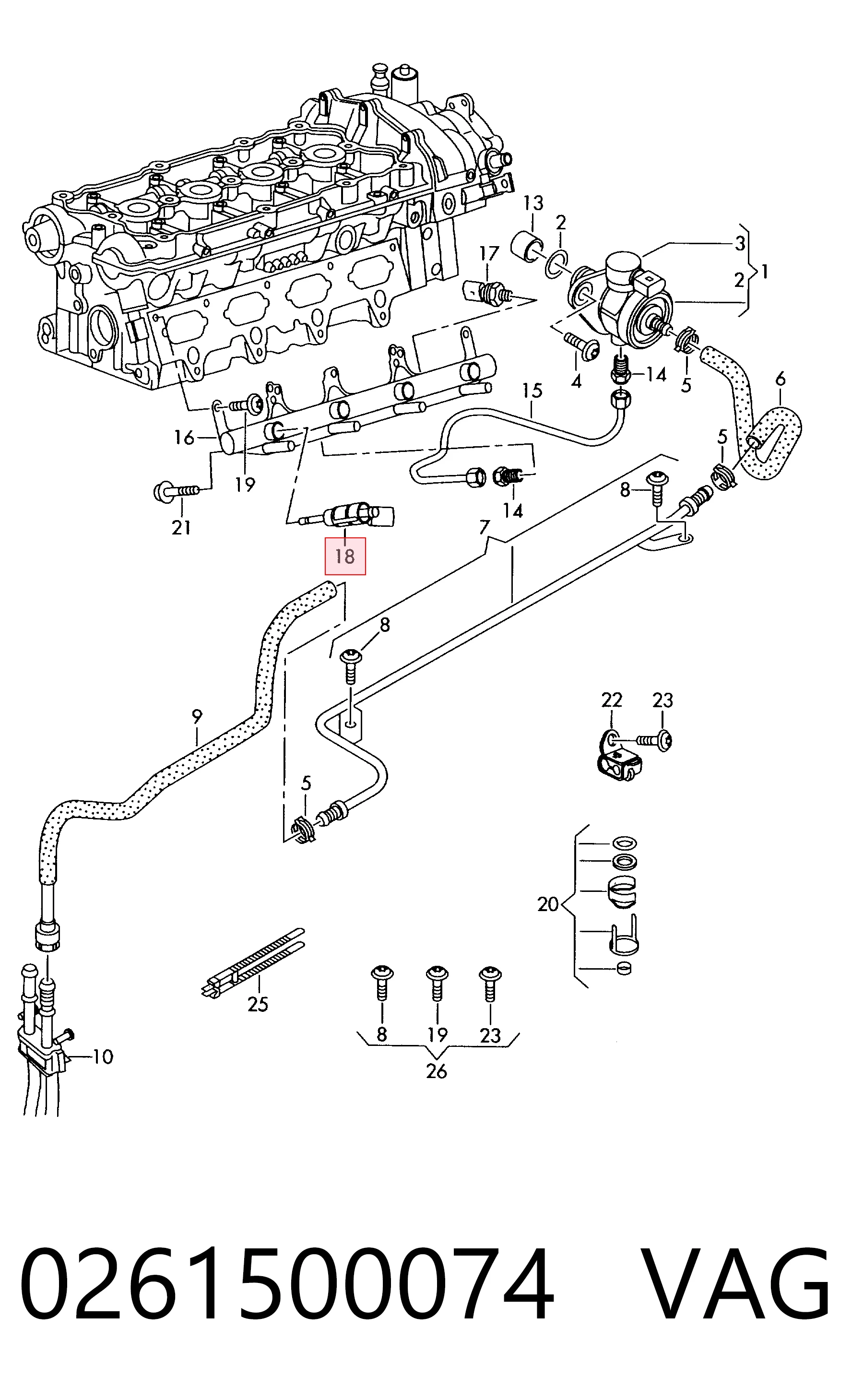 Топливные форсунки 51906001 Fiat/Alfa/Lancia