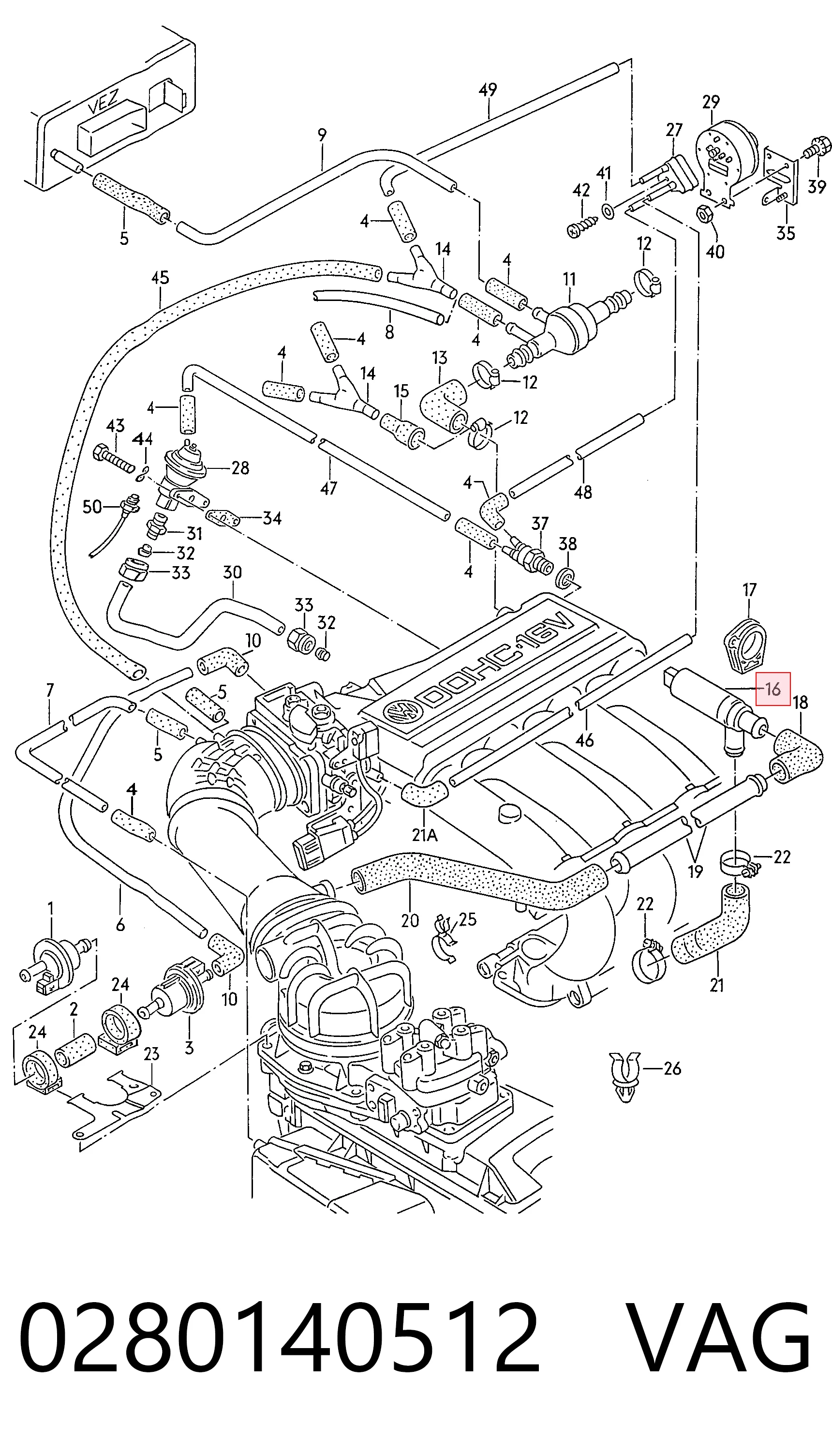 Регулятор холостого хода 280140512 Bosch