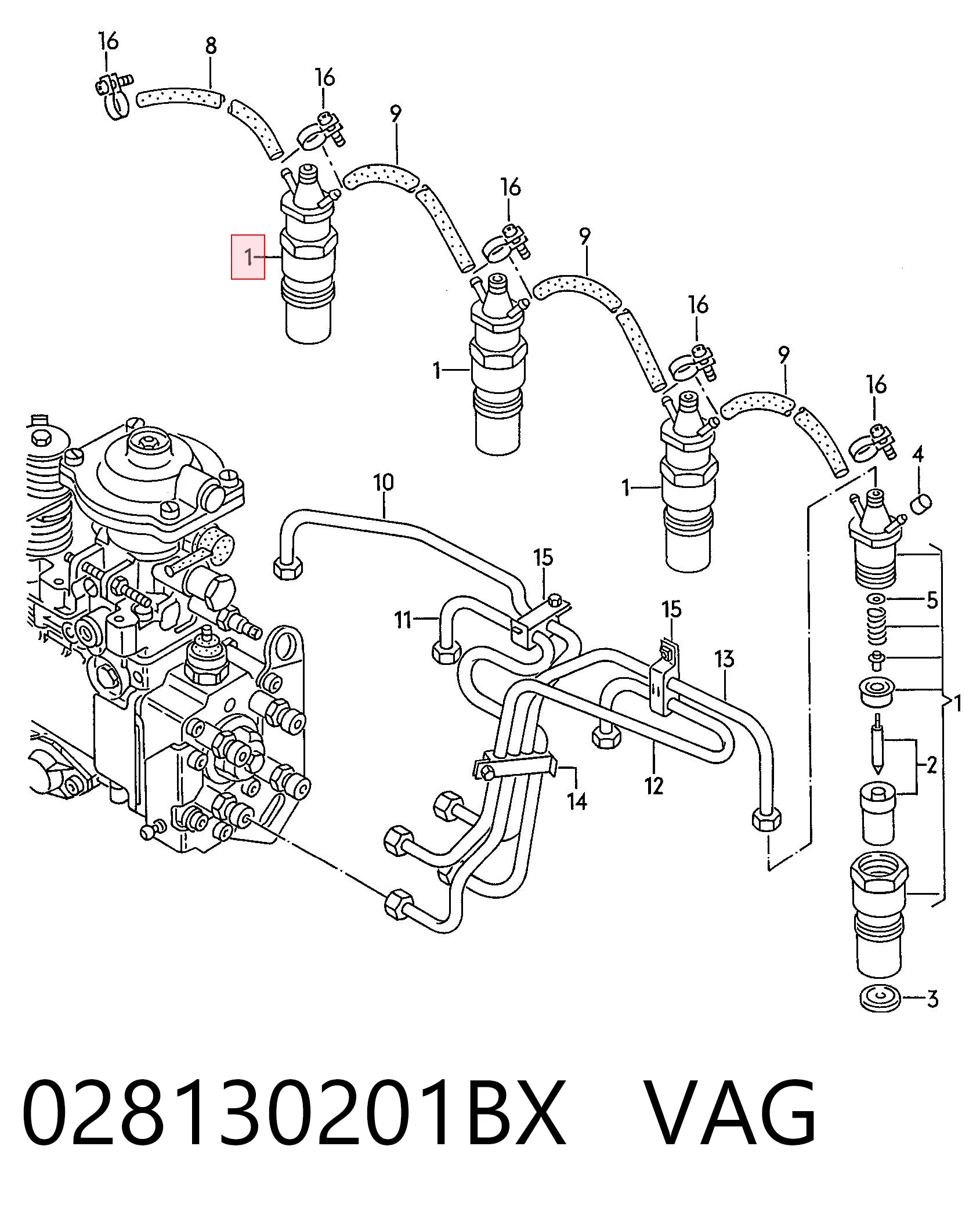 Форсунка инжектора Bosch 0432217244 цена, от 19.00 USD