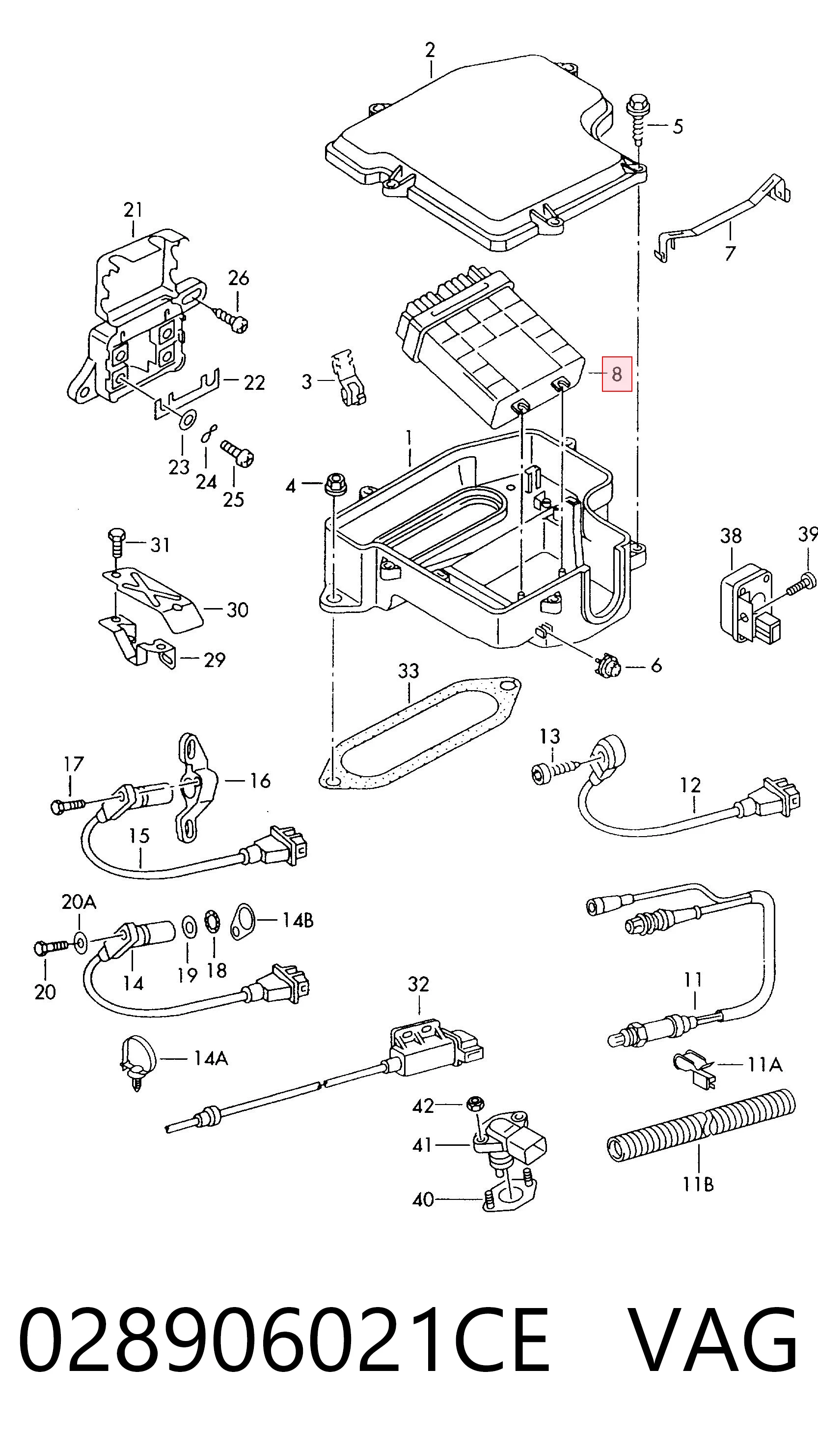 Мозги двигателя на Volkswagen Passat B5 3B2