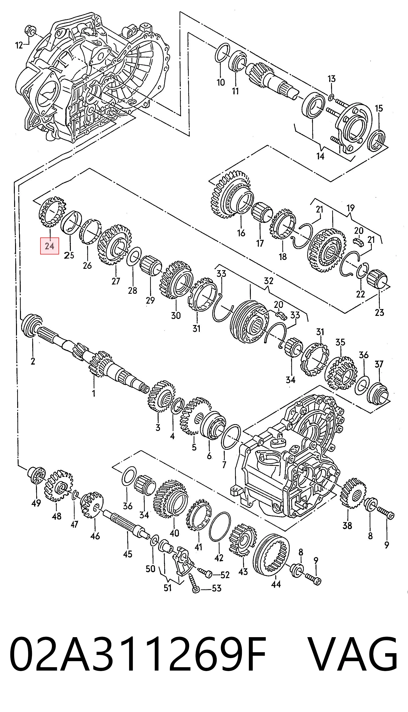 02A311269F VAG Кольцо синхронизатора