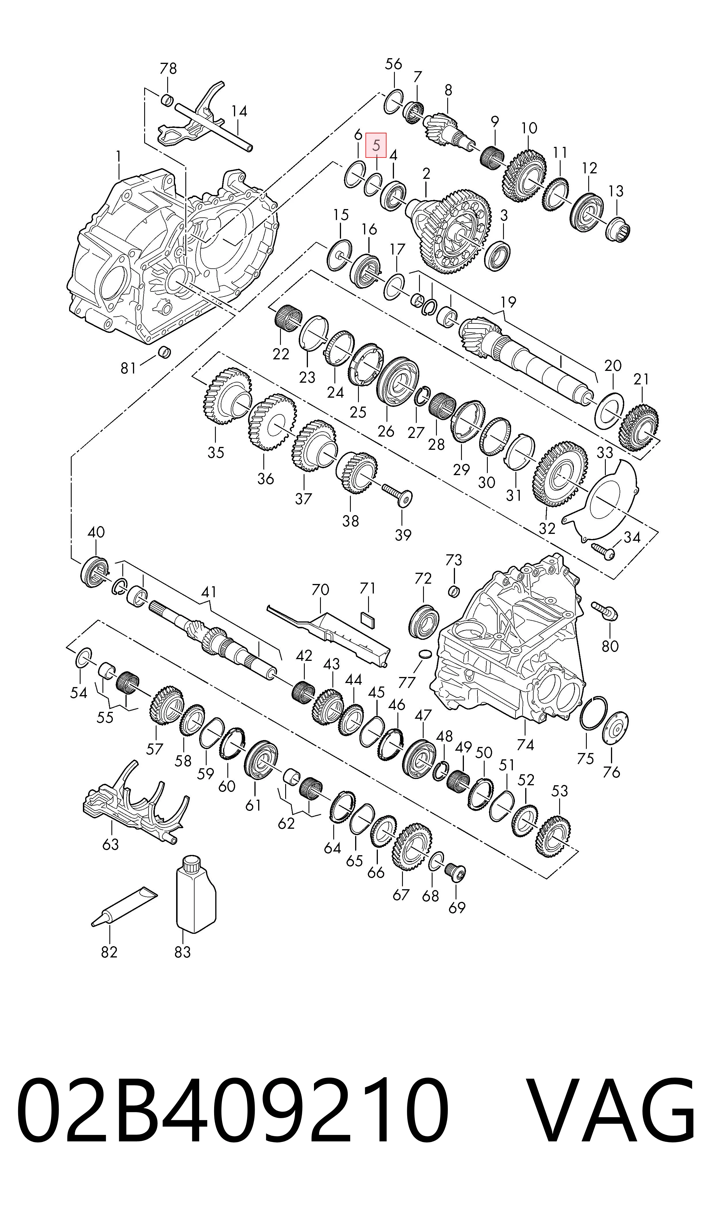  VAG 02B409210 цена, от 2.55 USD