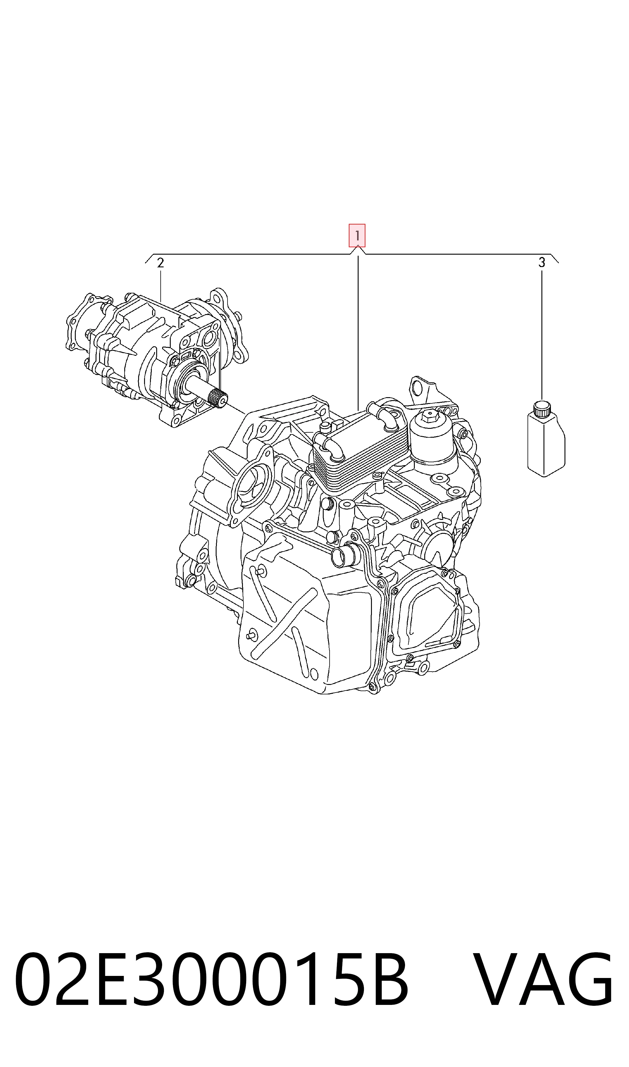 02E300015B VAG Автоматическая коробка передач