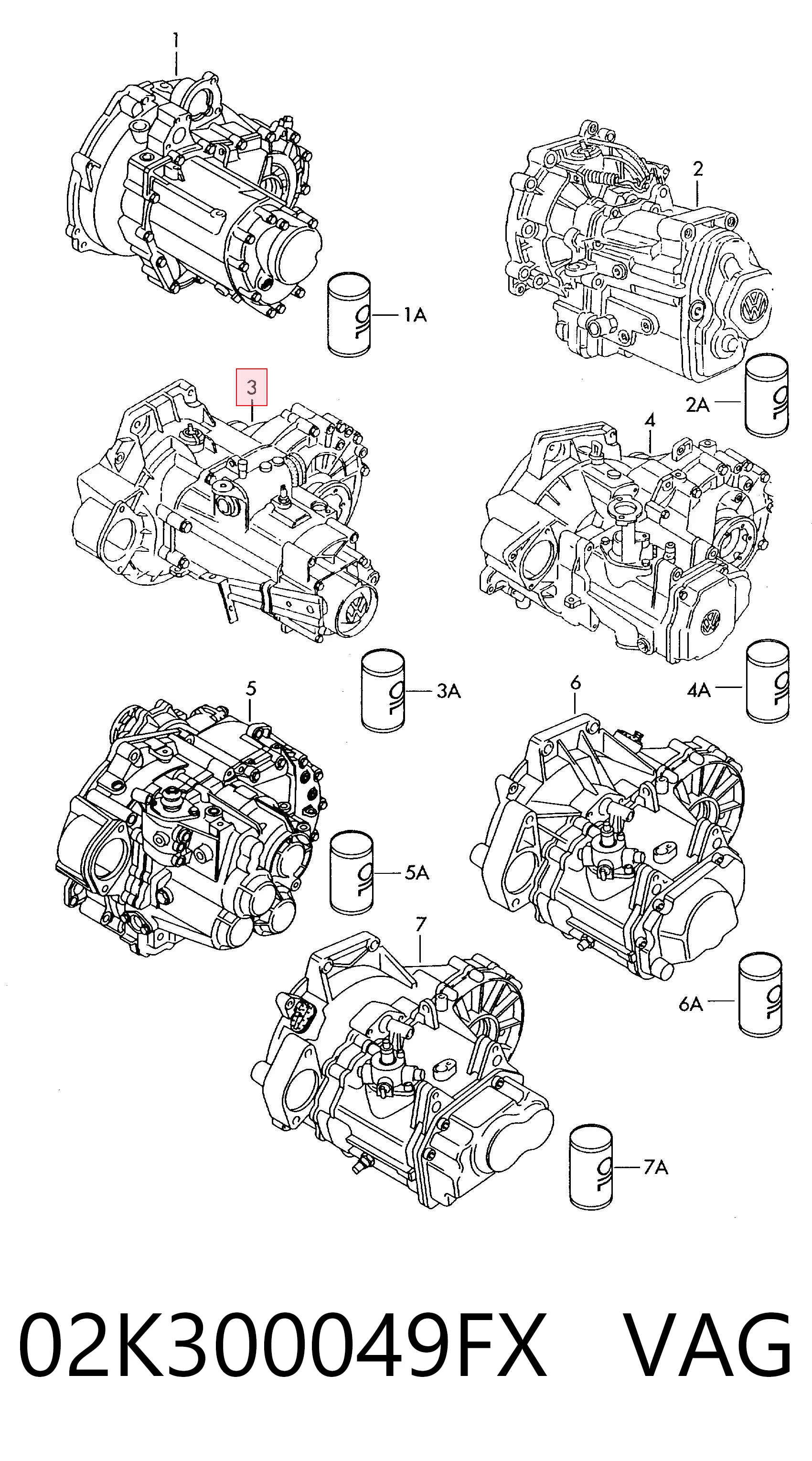 Коробка переключения передач Volkswagen Bora седан (1J2) (1998 - 2005) цена, от 165.39 USD