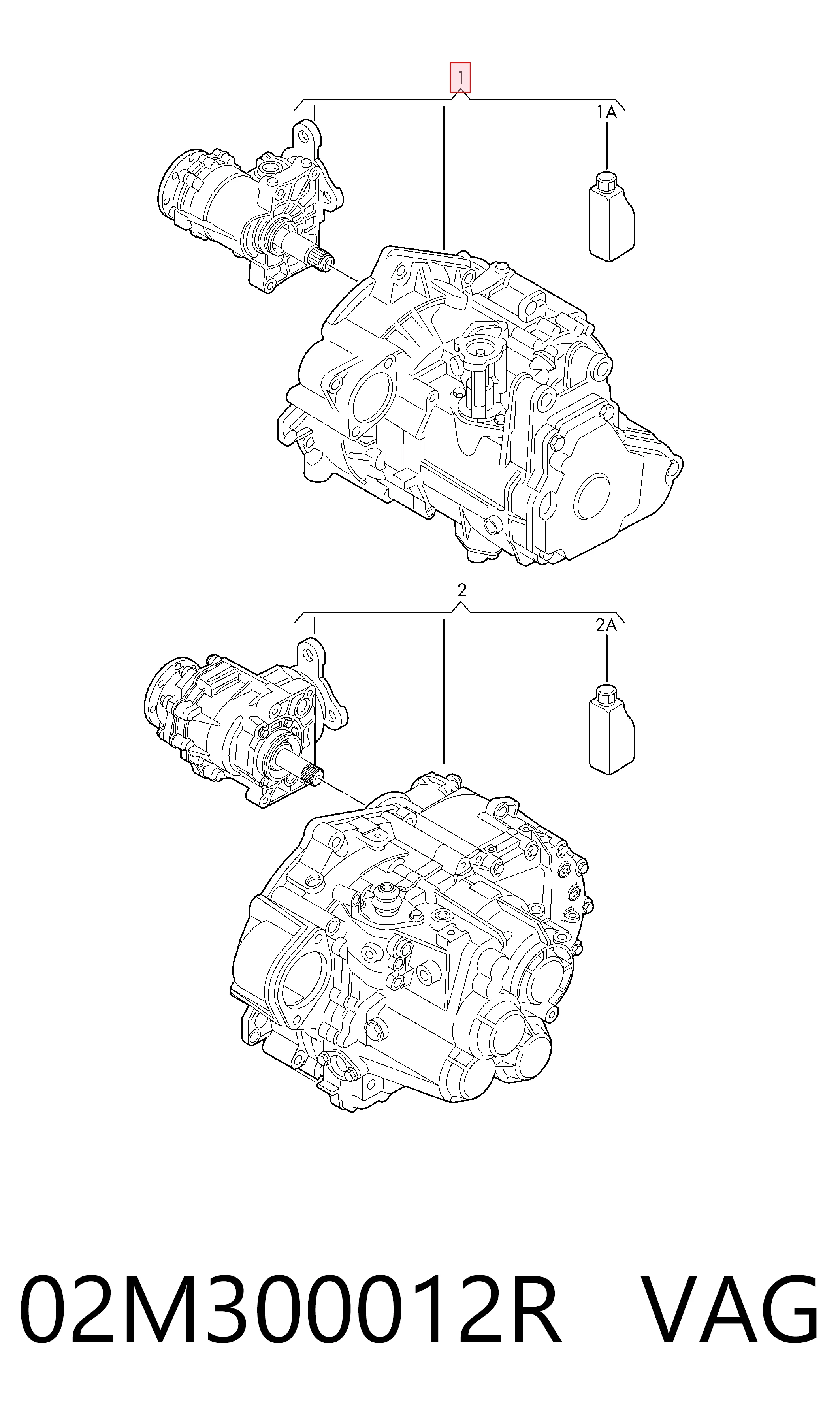 02M300012R VAG КПП в сборе