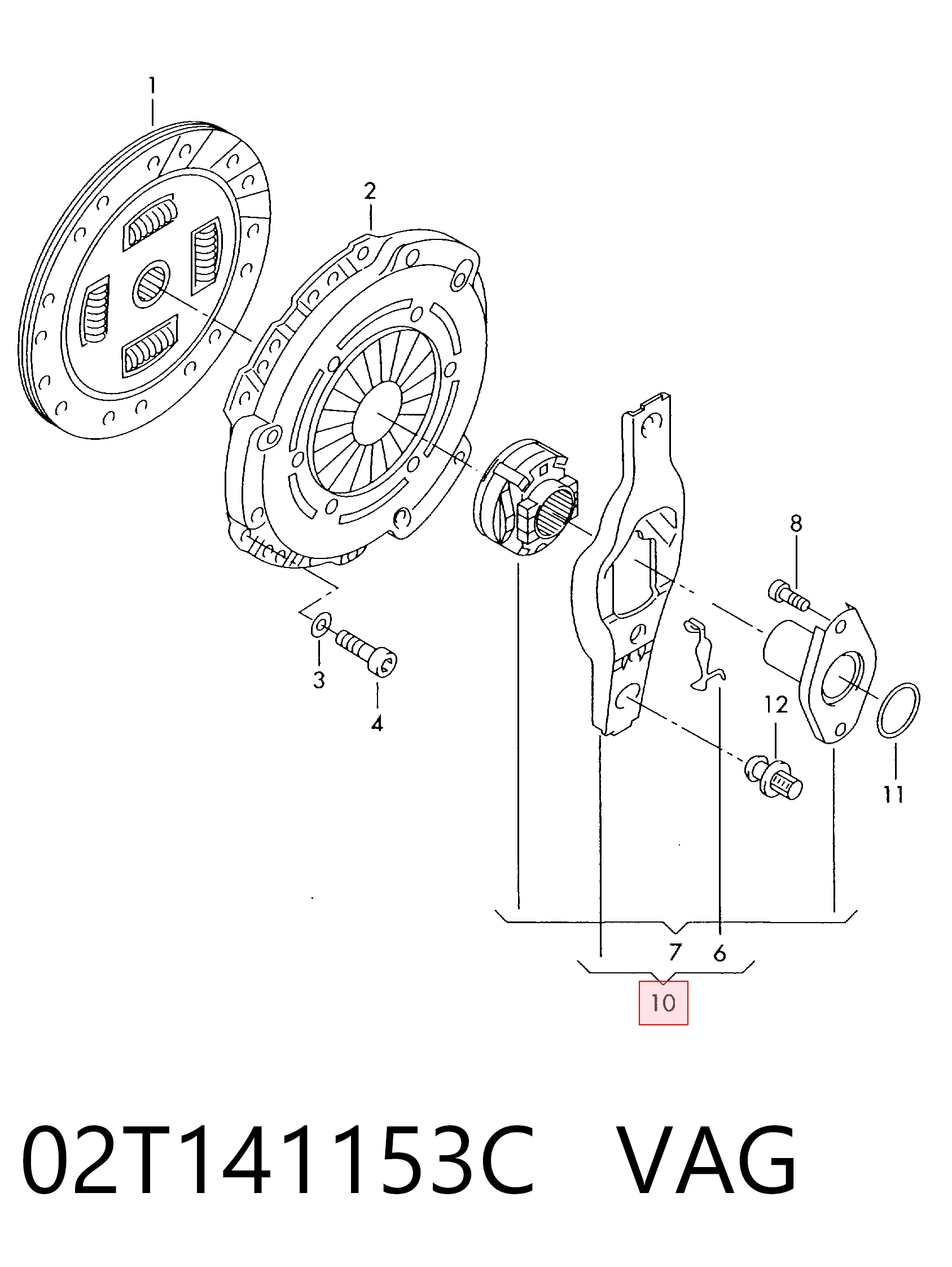  Выжимной подшипник Audi A3 
