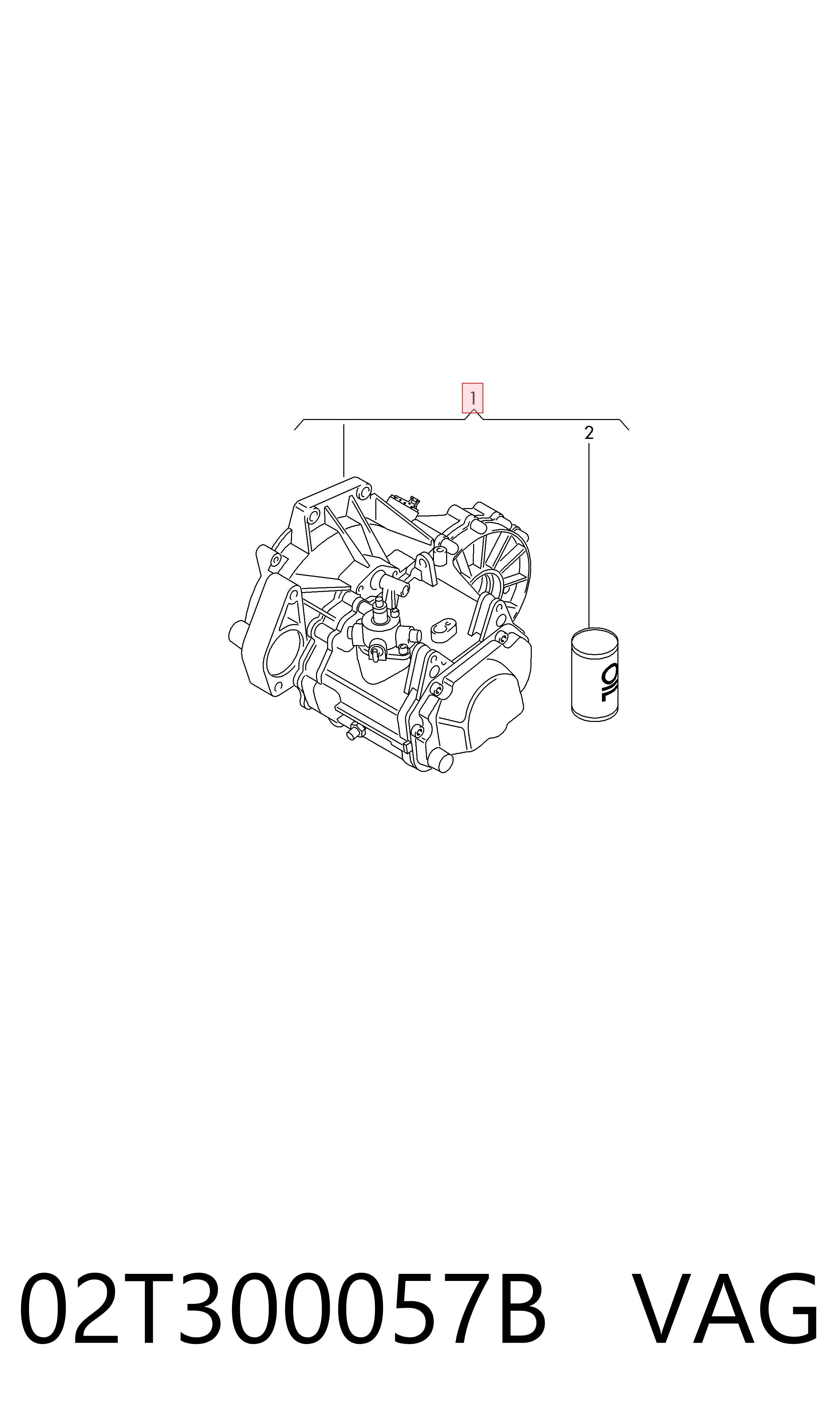 02T300057B VAG КПП в сборе