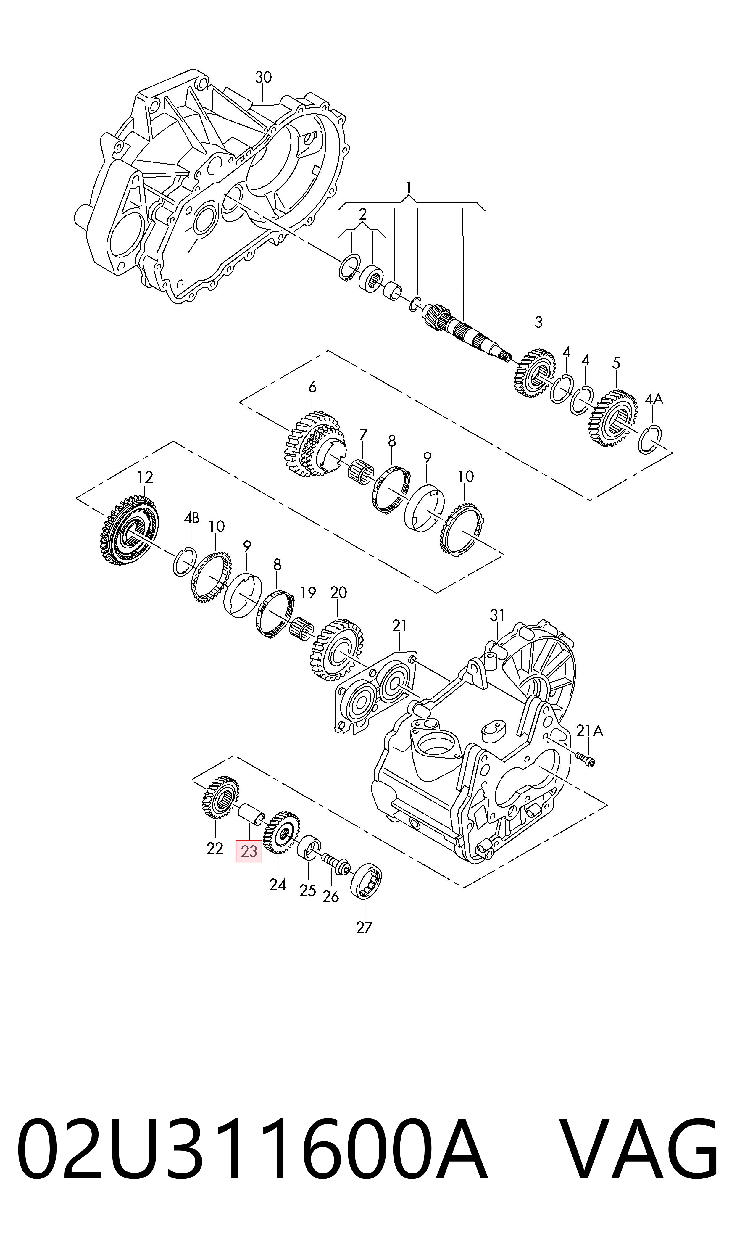  VAG 02U311600A цена, от 33.90 USD