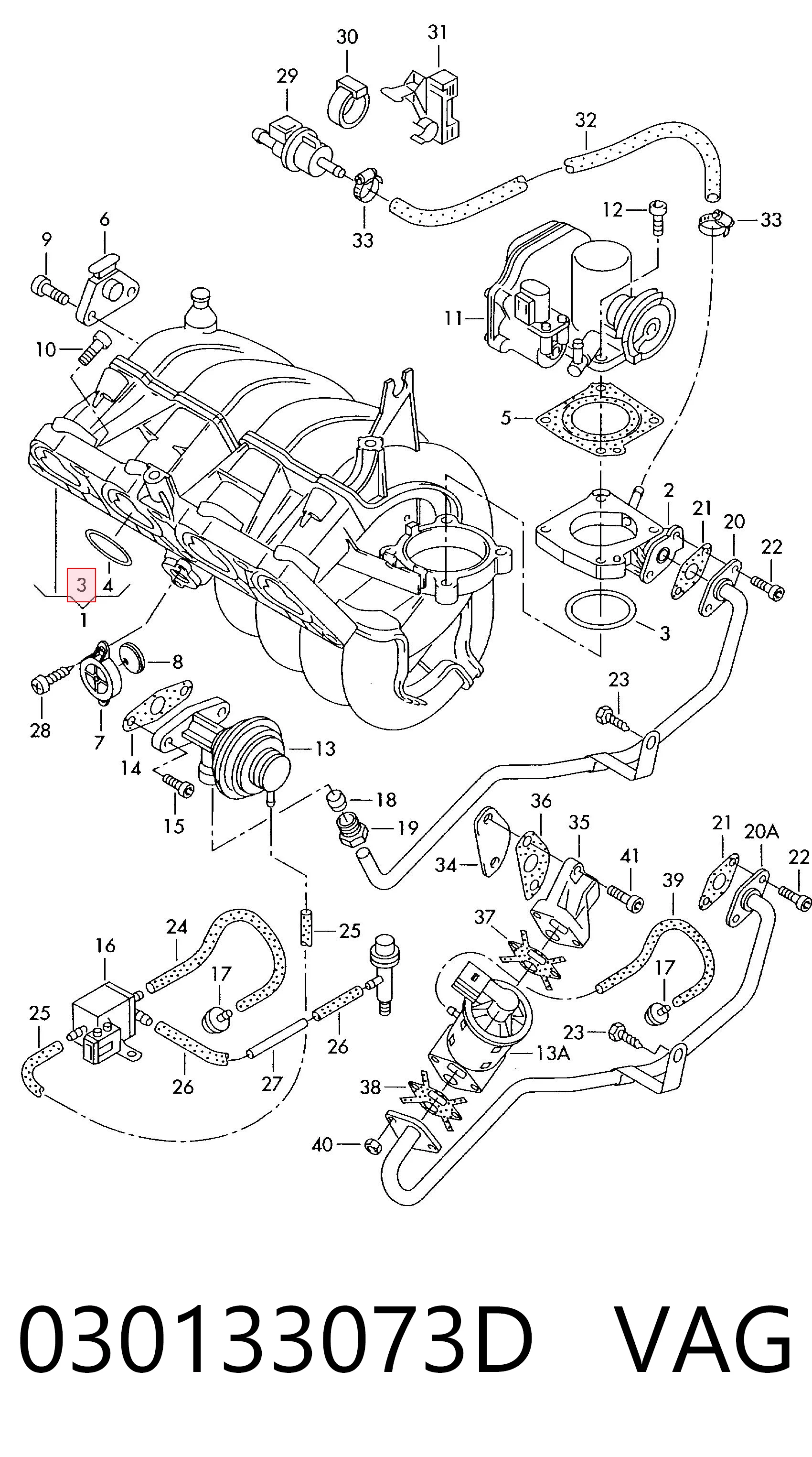 Прокладка дроссельной заслонки Seat Cordoba седан (6K2, C2) (1993 - 1999) цена, от 6.19 USD