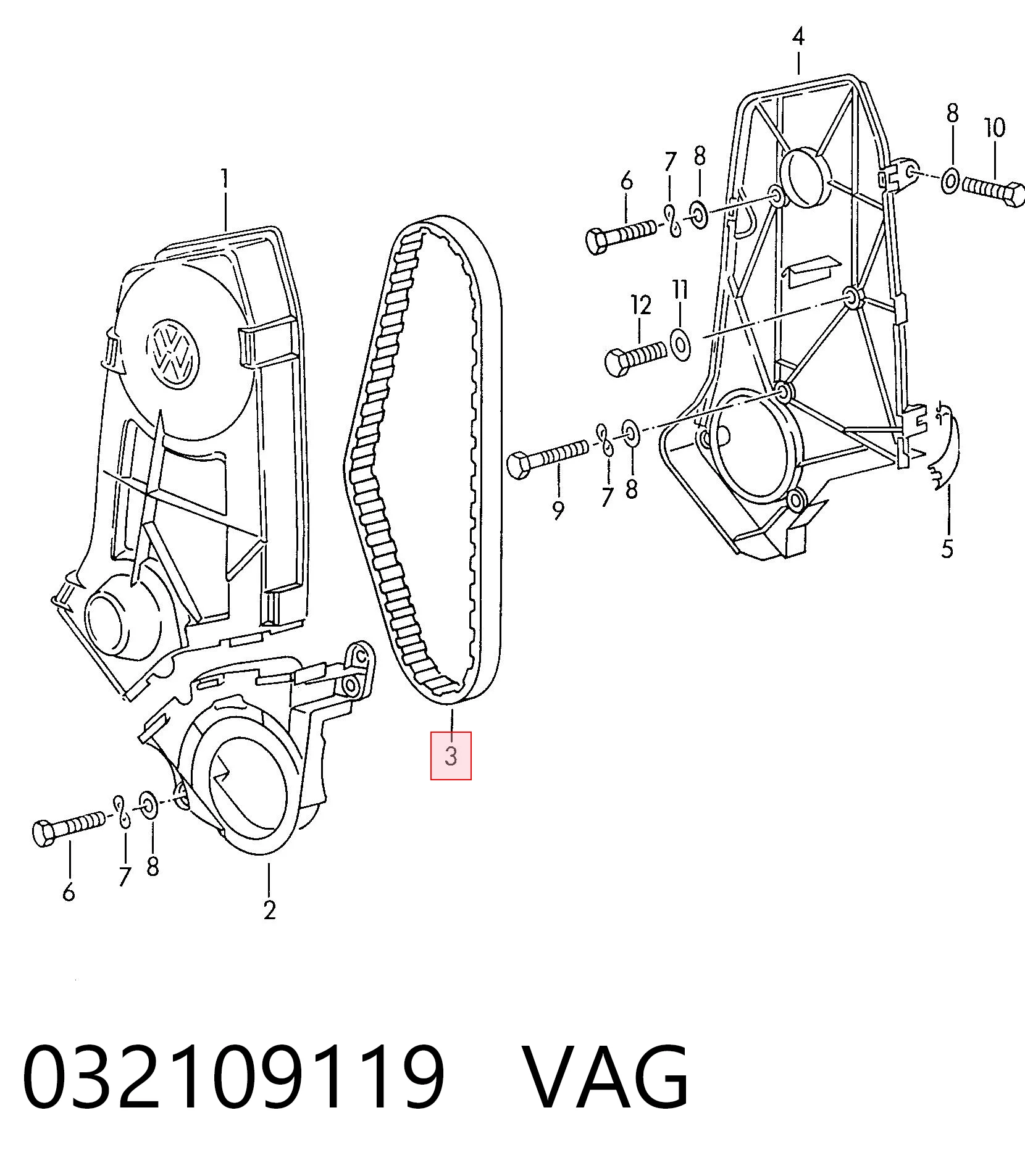 VT268 Iveco Ремень двигателя