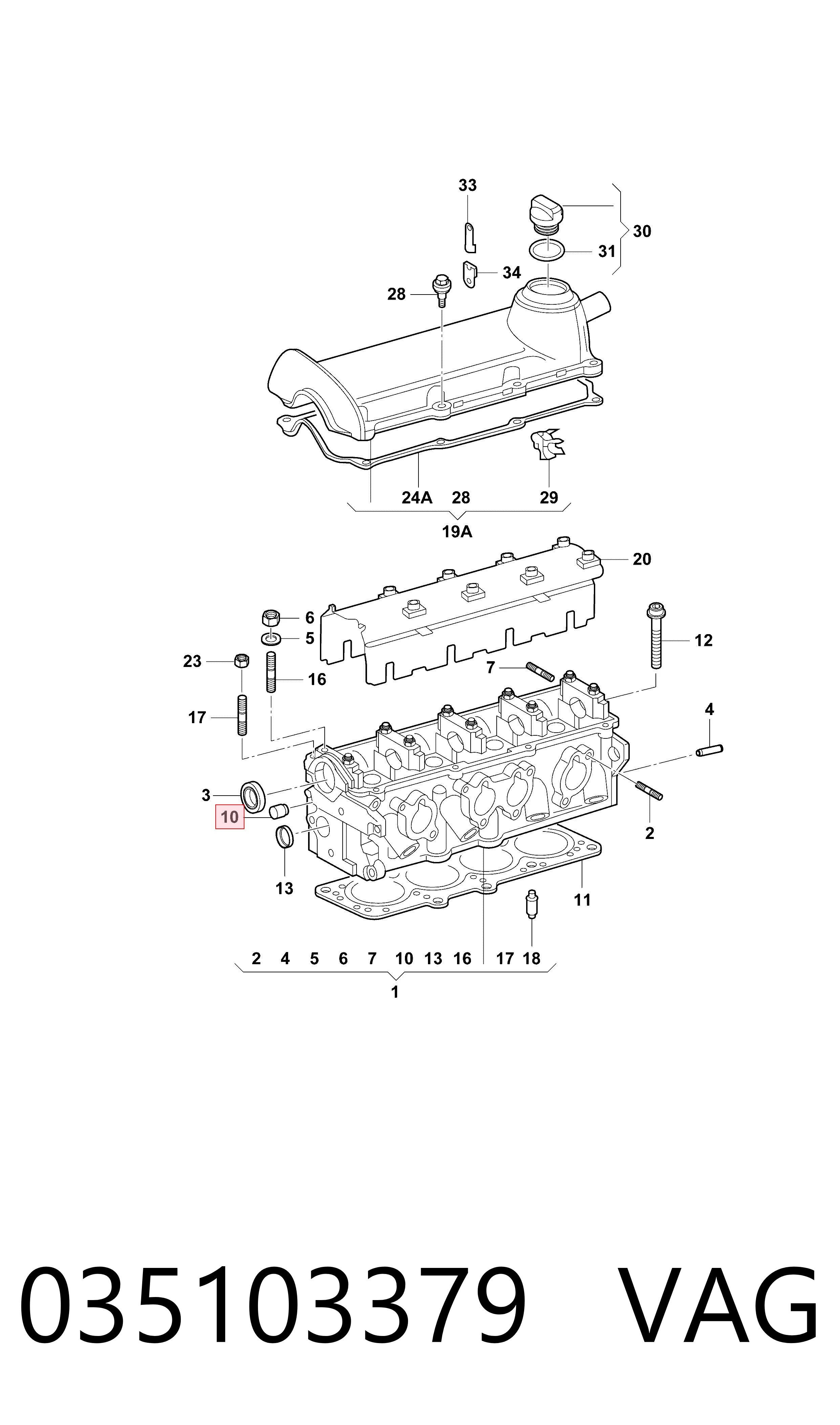  VAG 035103379 цена, от 9.20 USD