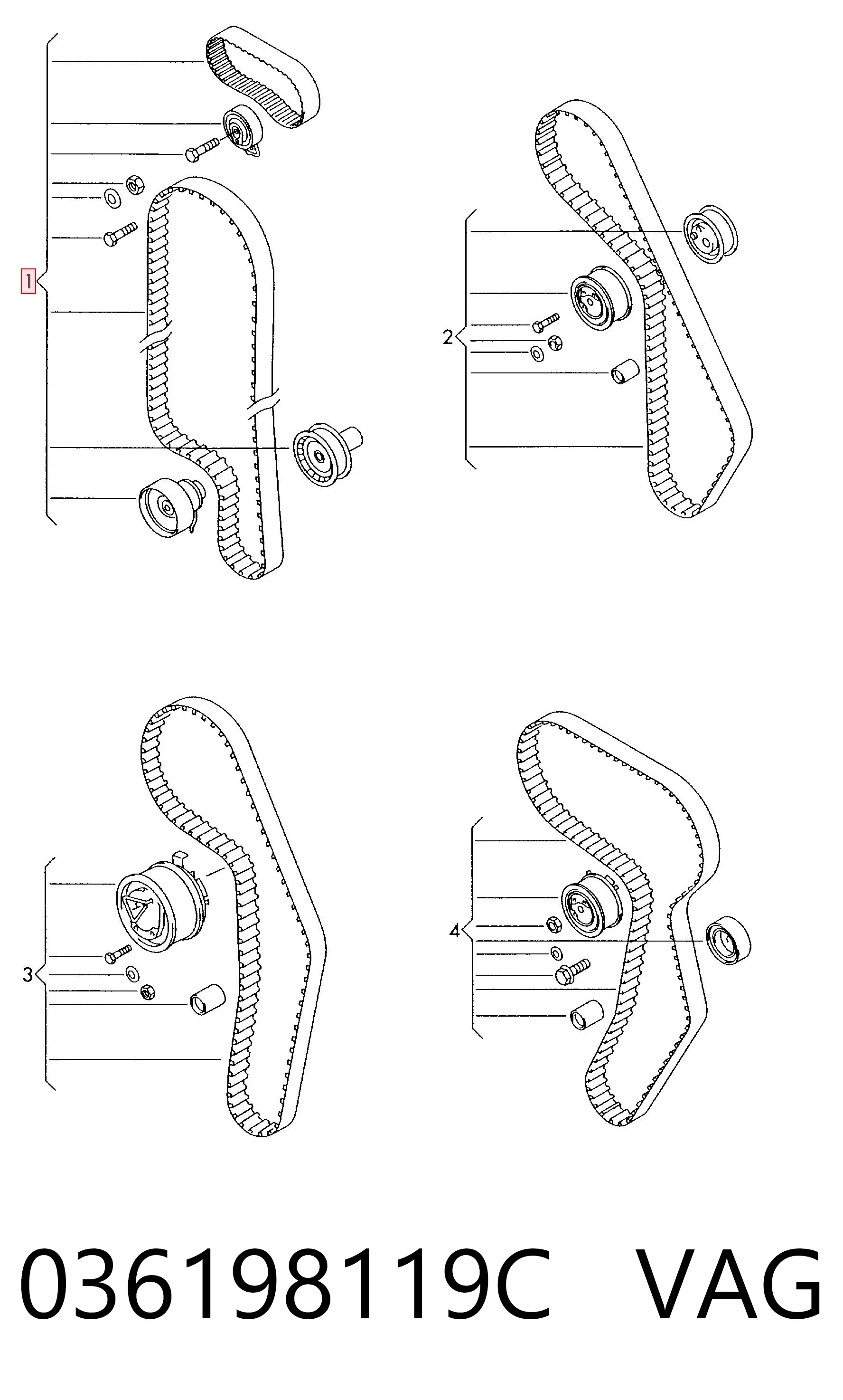 Комплект ГРМ 530053810 Polcar