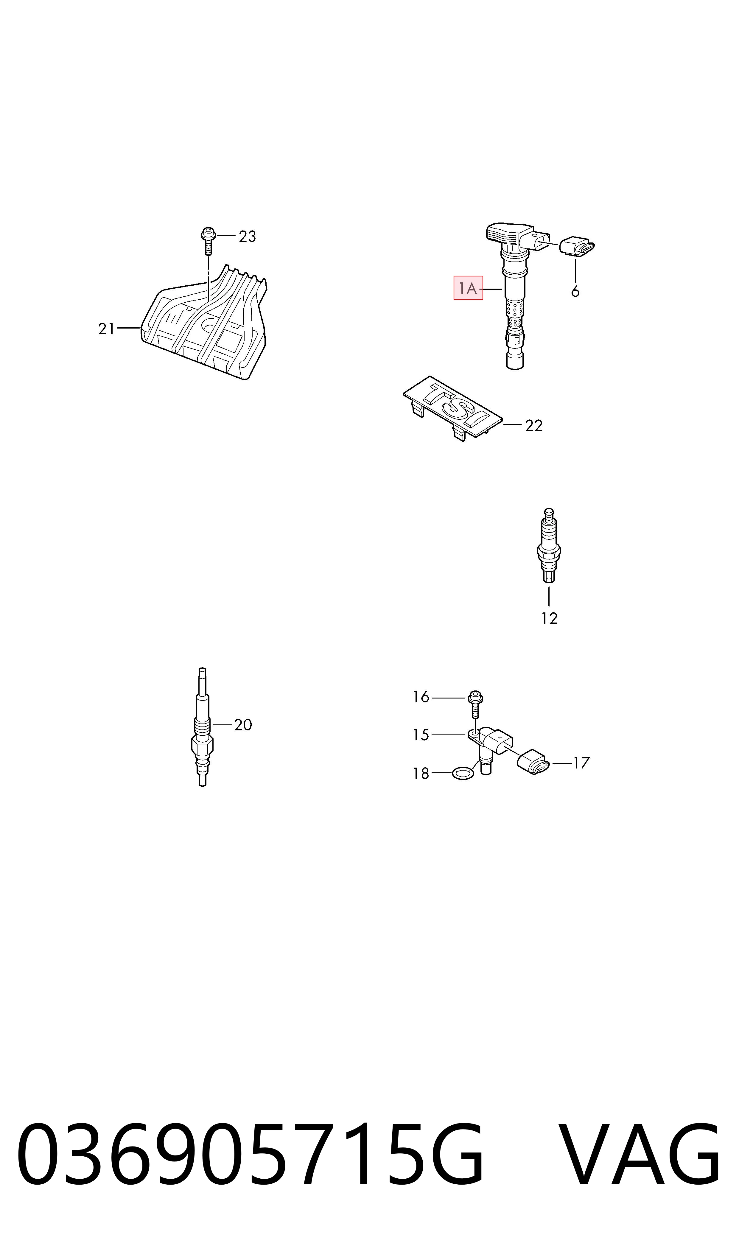 Модуль зажигания VAG 036905715G цена, от 12.67 USD
