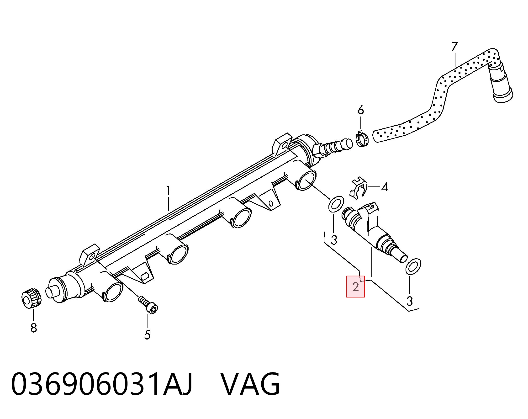 Форсунки VAG 036906031AJ