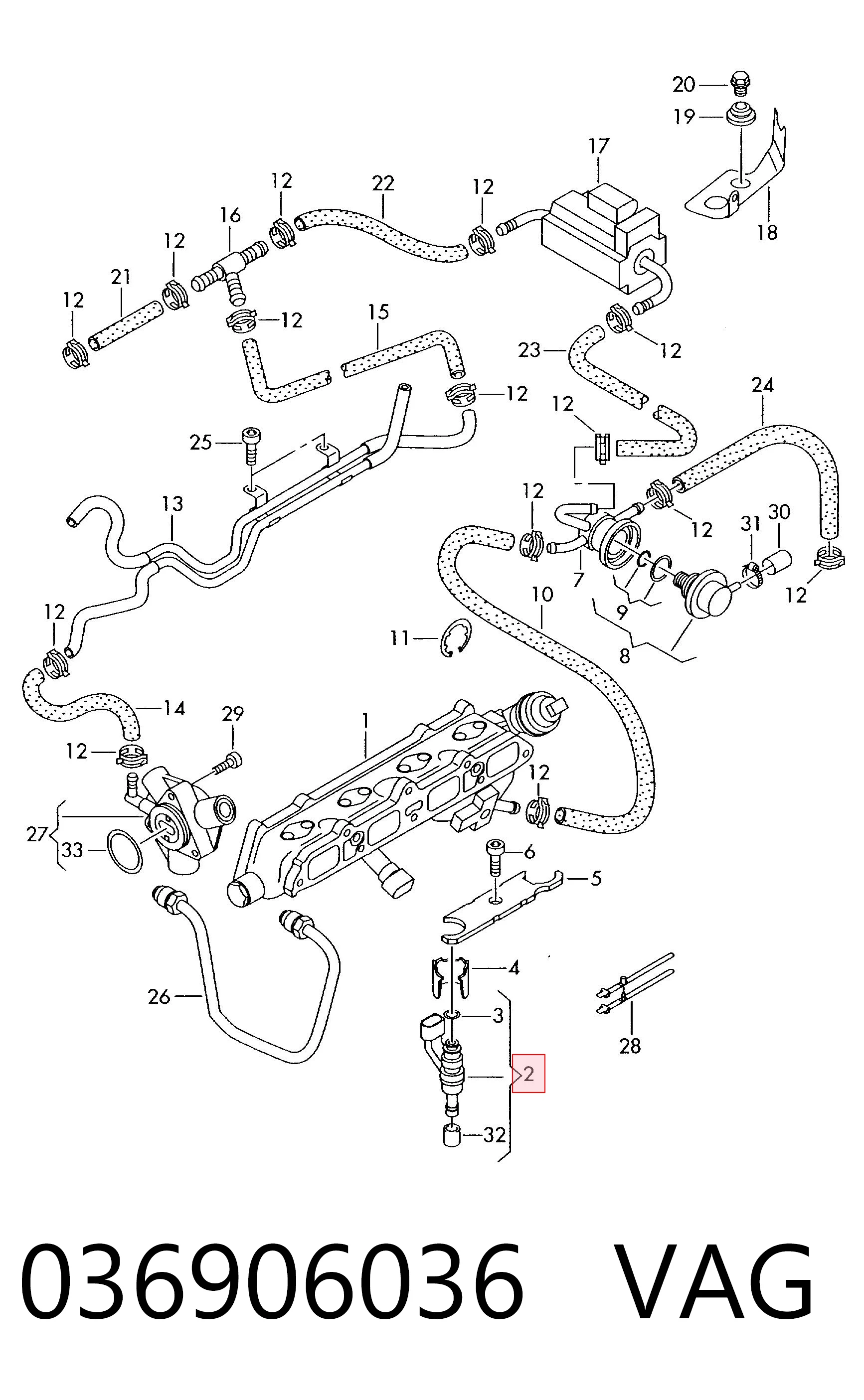 Топливные форсунки на Volkswagen Polo IV 9N, 9A