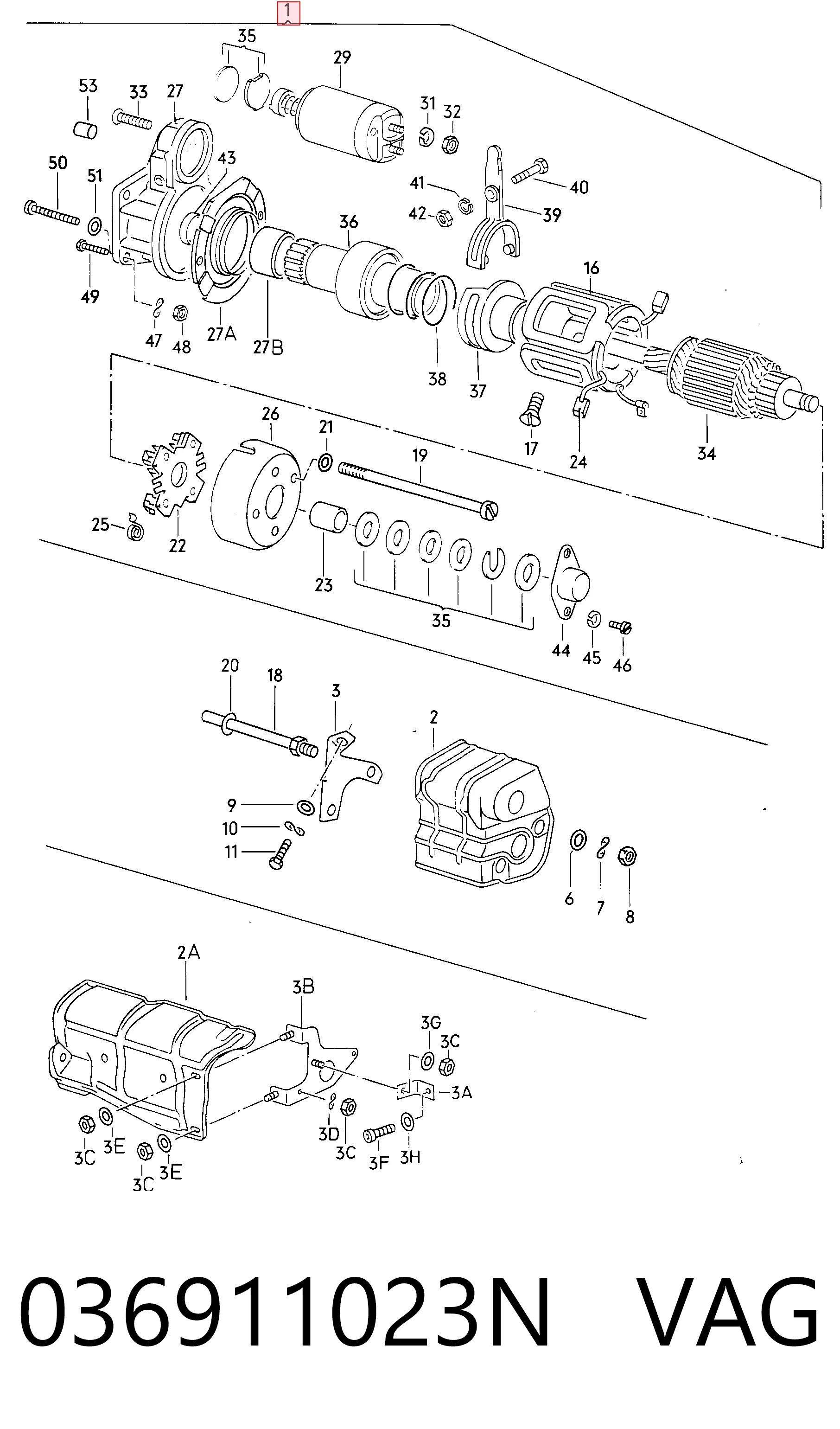 Стартер 986013590 Bosch