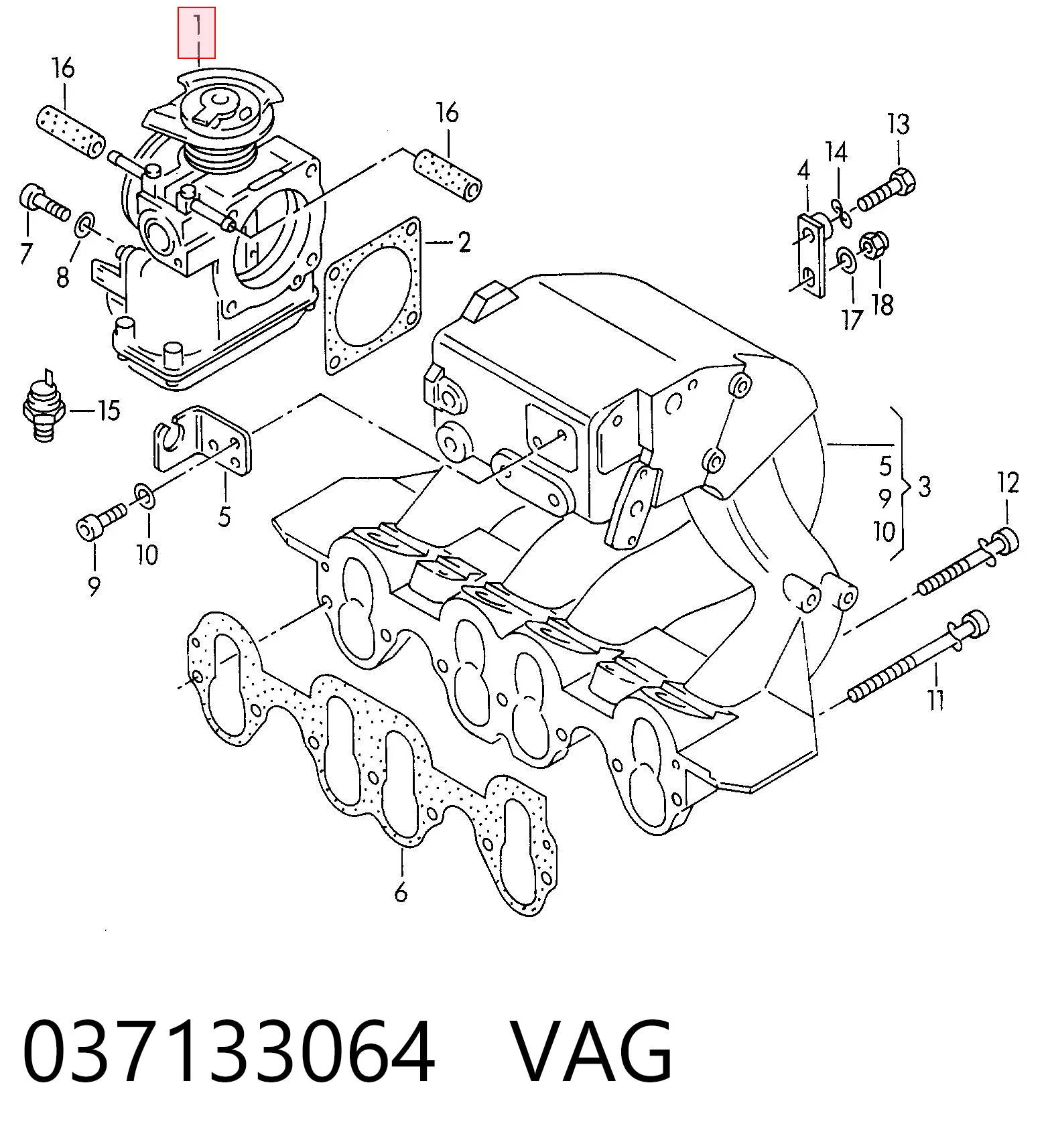 Купить 3T133002 AND Блок дроссельной заслонки