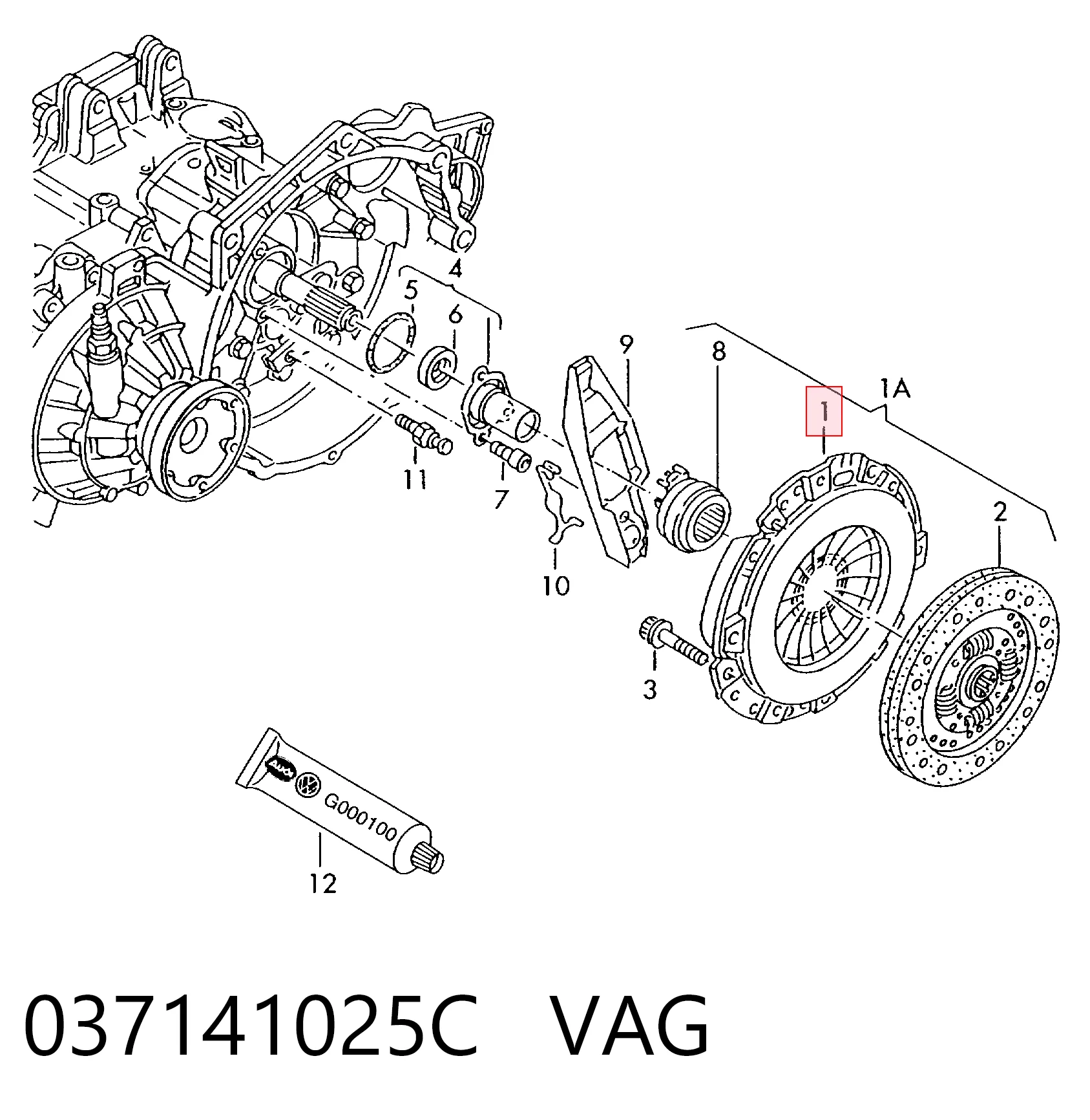 Лепестковая корзина сцепления Seat Toledo I седан (1L) (1991 - 1999) цена, от 22.68 USD