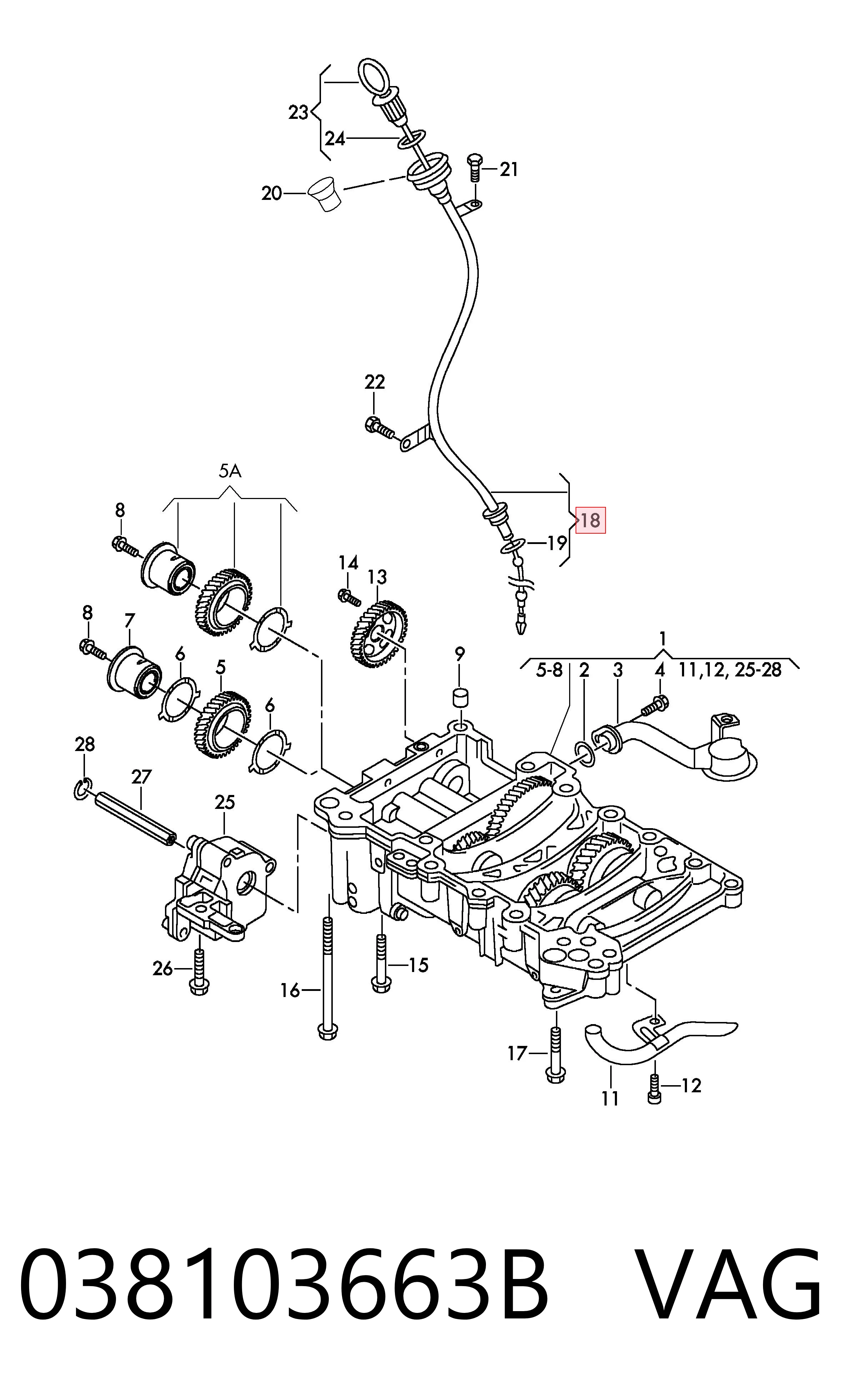 Купить 3T103002 AND Направляющая индикатора уровня масла в двигателе