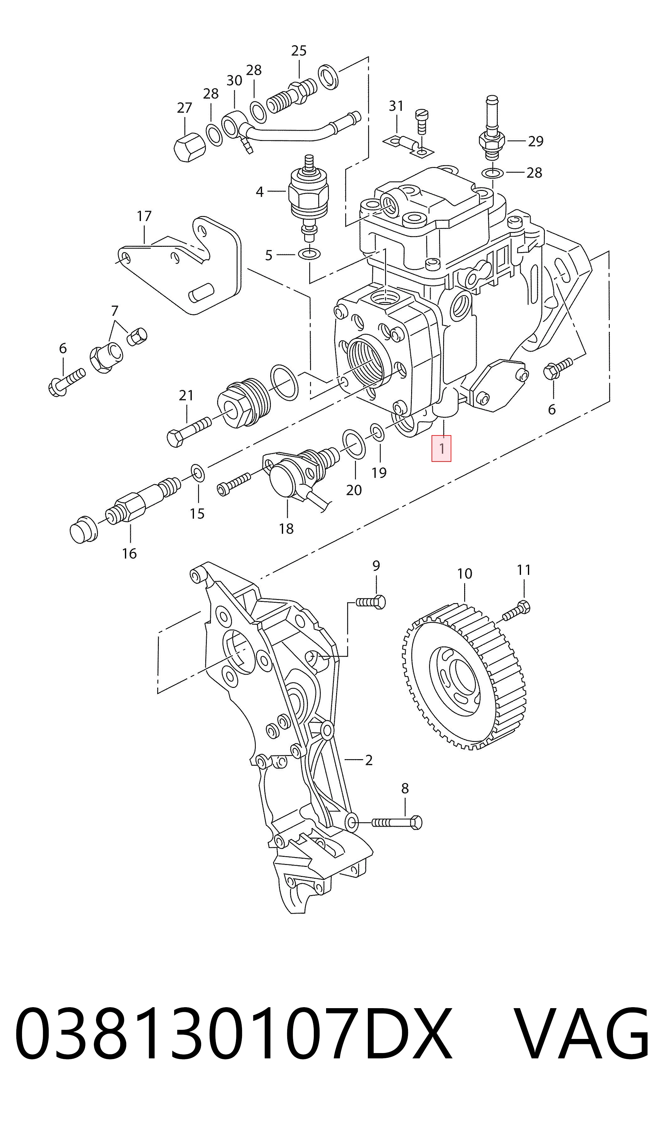 460404977 Bosch Насос топливный высокого давления (ТНВД)