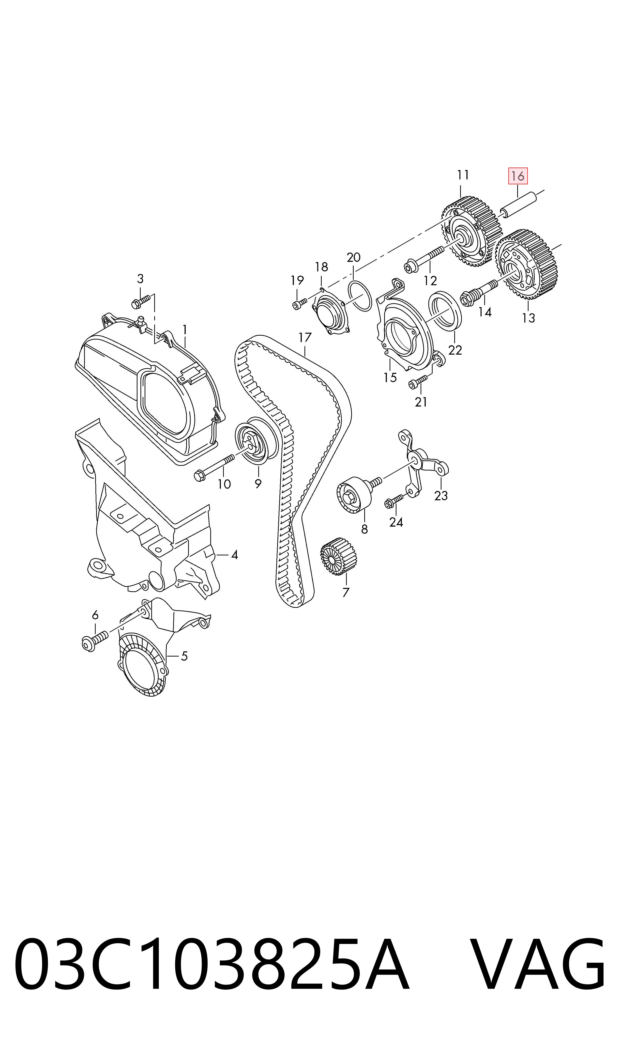  VAG 03C103825A цена, от 9.88 USD