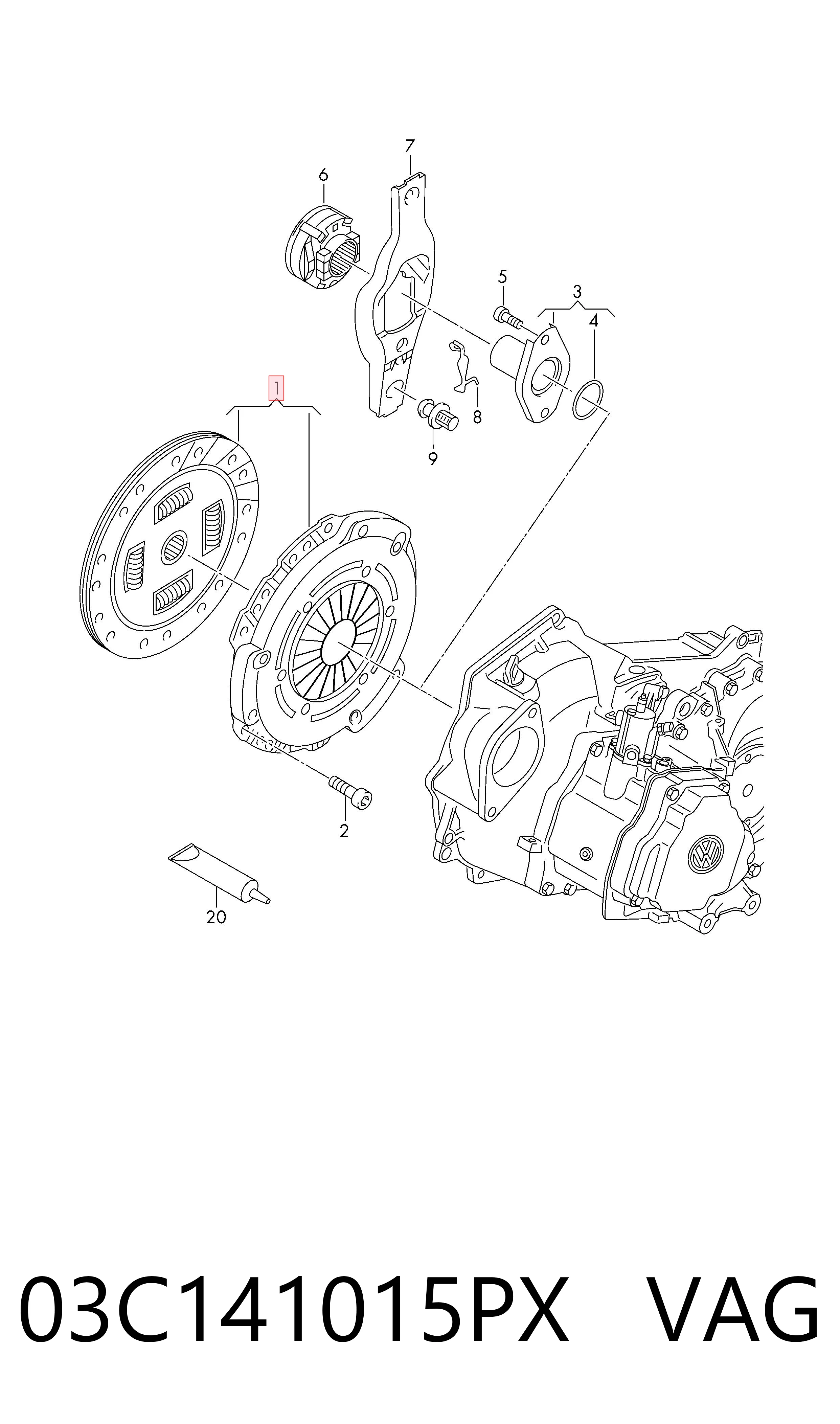 Купить 3000970014 Sachs Комплект сцепления (диск, корзина, подшипник)
