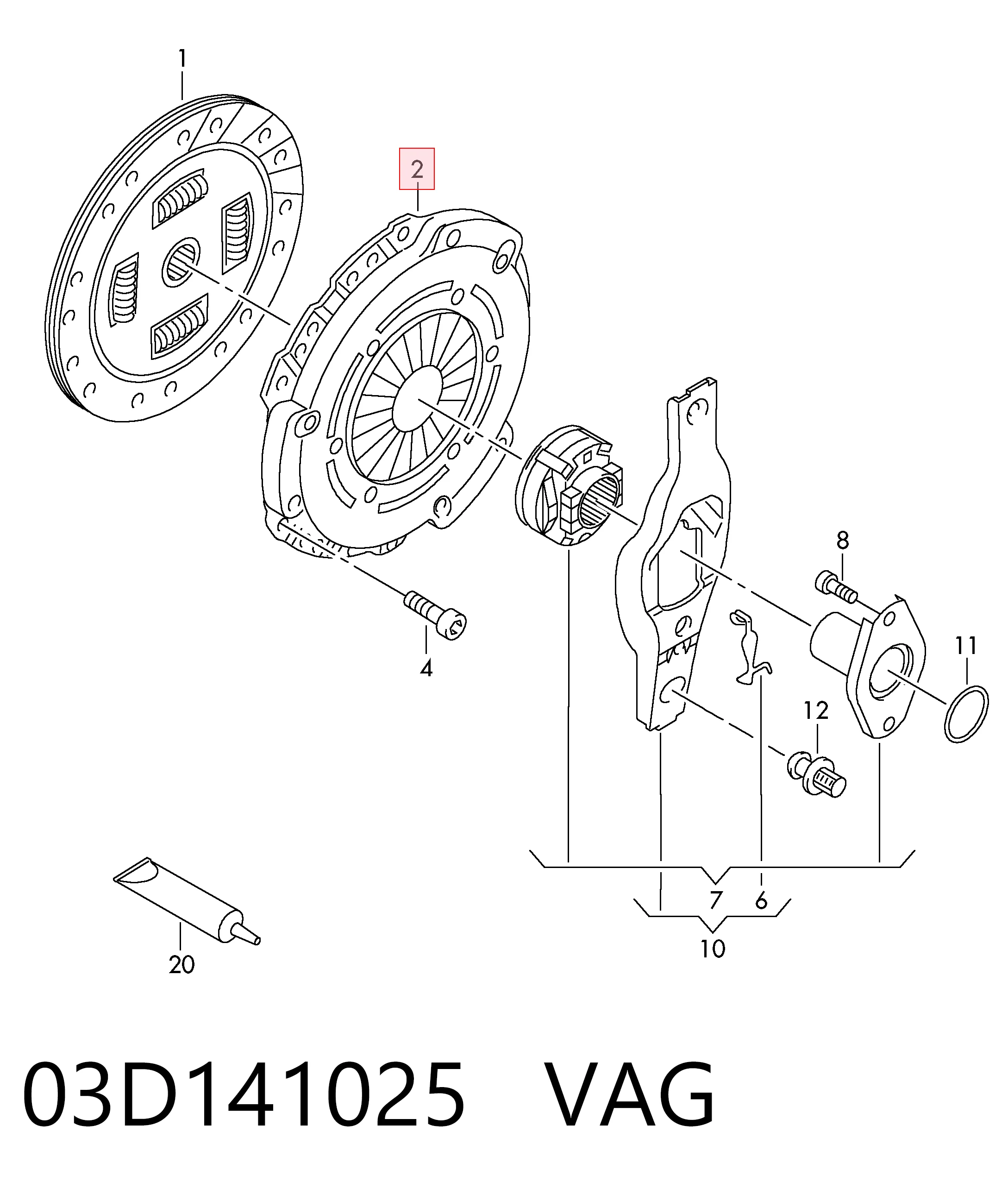 Лепестковая корзина сцепления Sachs 3082000480 цена, от 24.38 USD