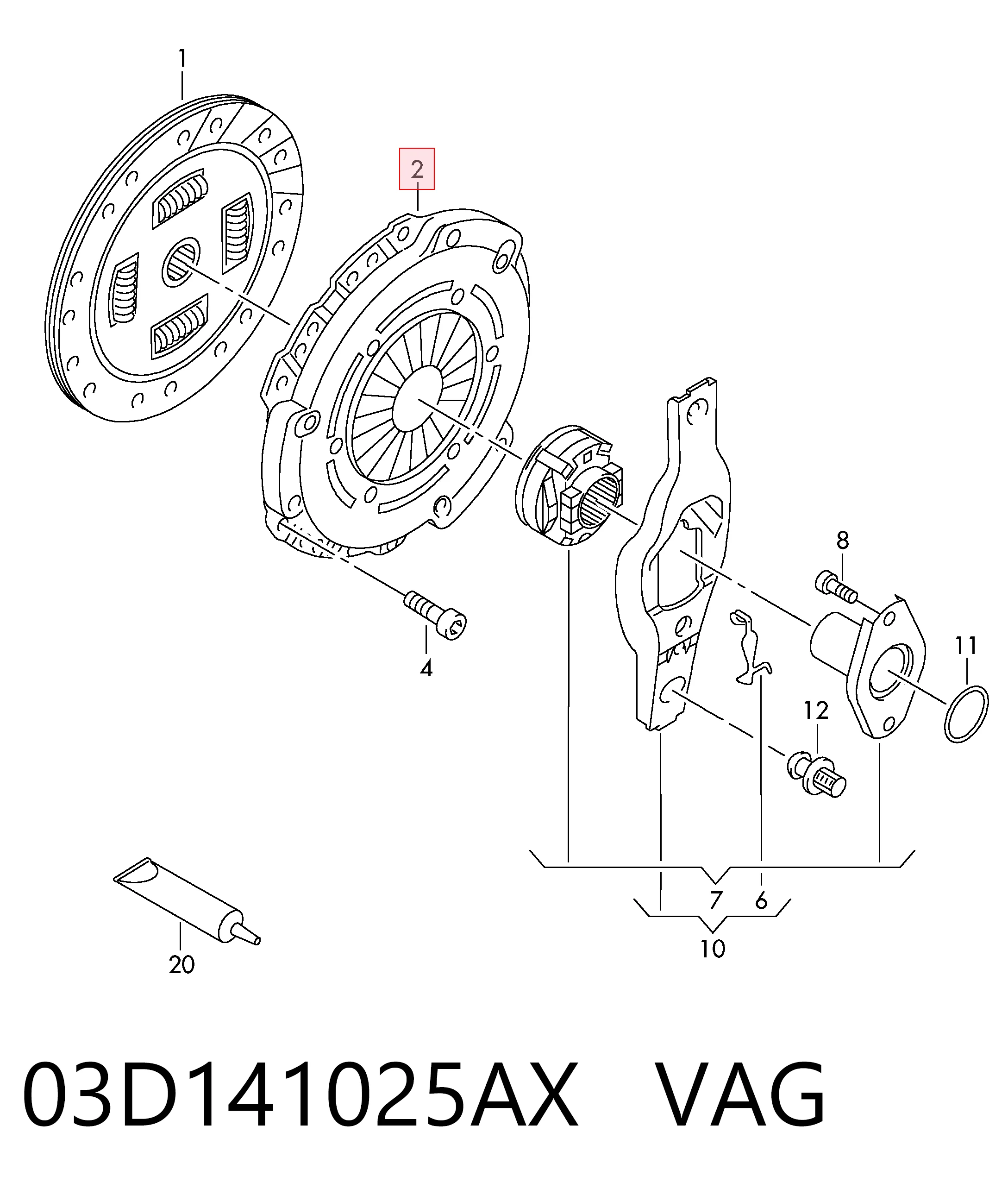 Корзина сцепления 3082000480 Sachs