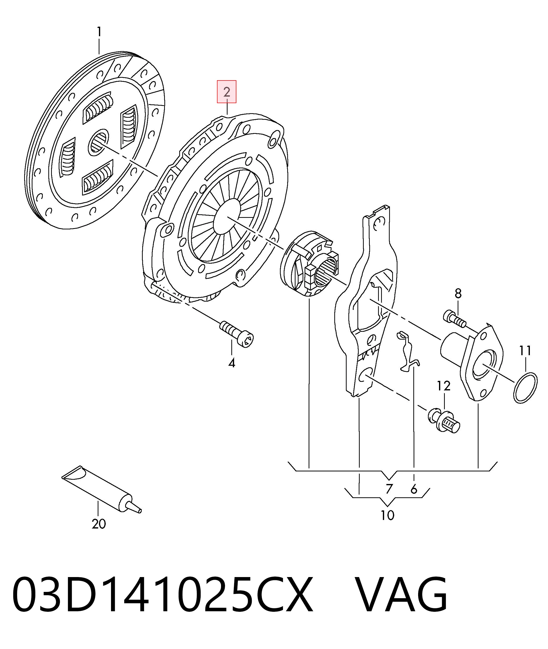 Корзина сцепления 3082000480 Sachs