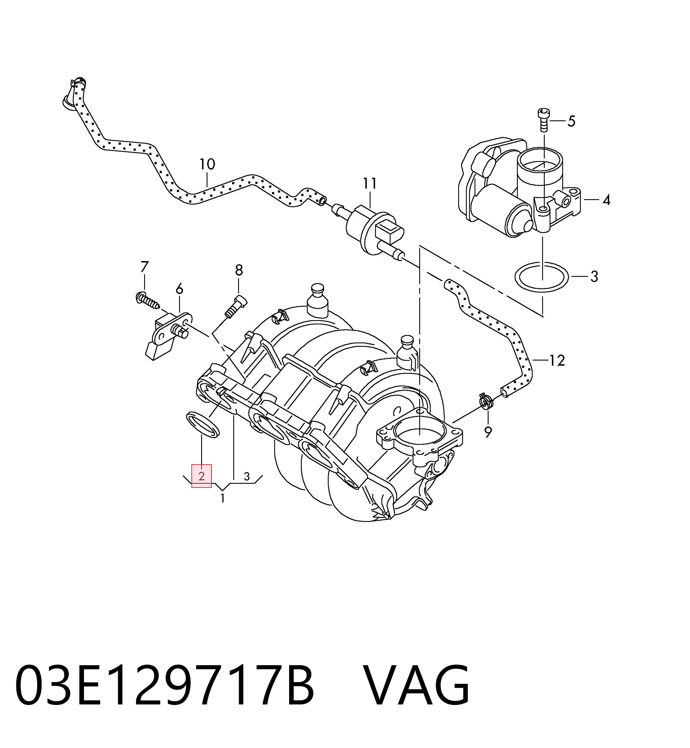 Прокладка всасывающего коллектора Volvo 9194750 цена, от 3.31 USD