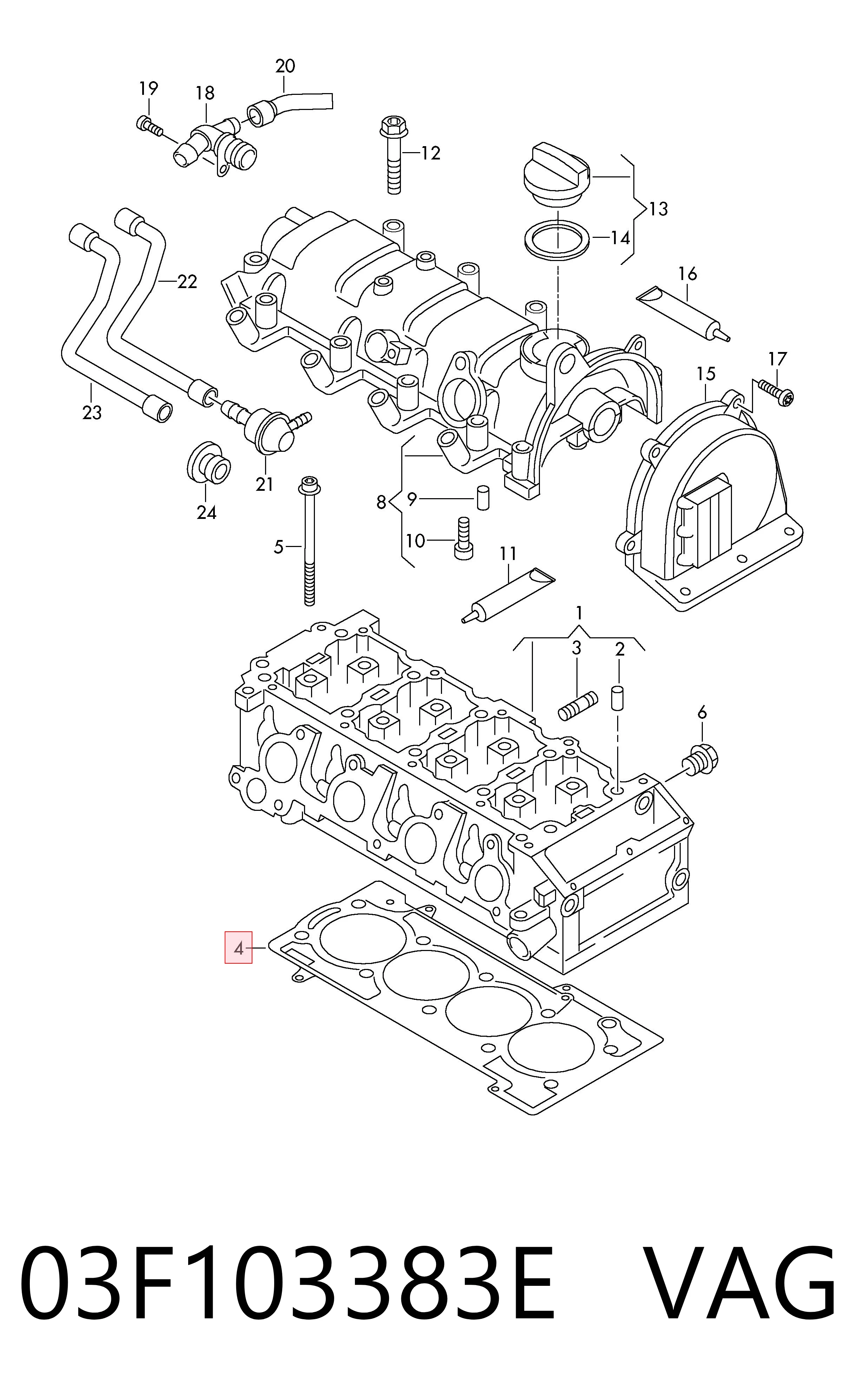 Прокладка головки блока на Seat Leon II 1P1