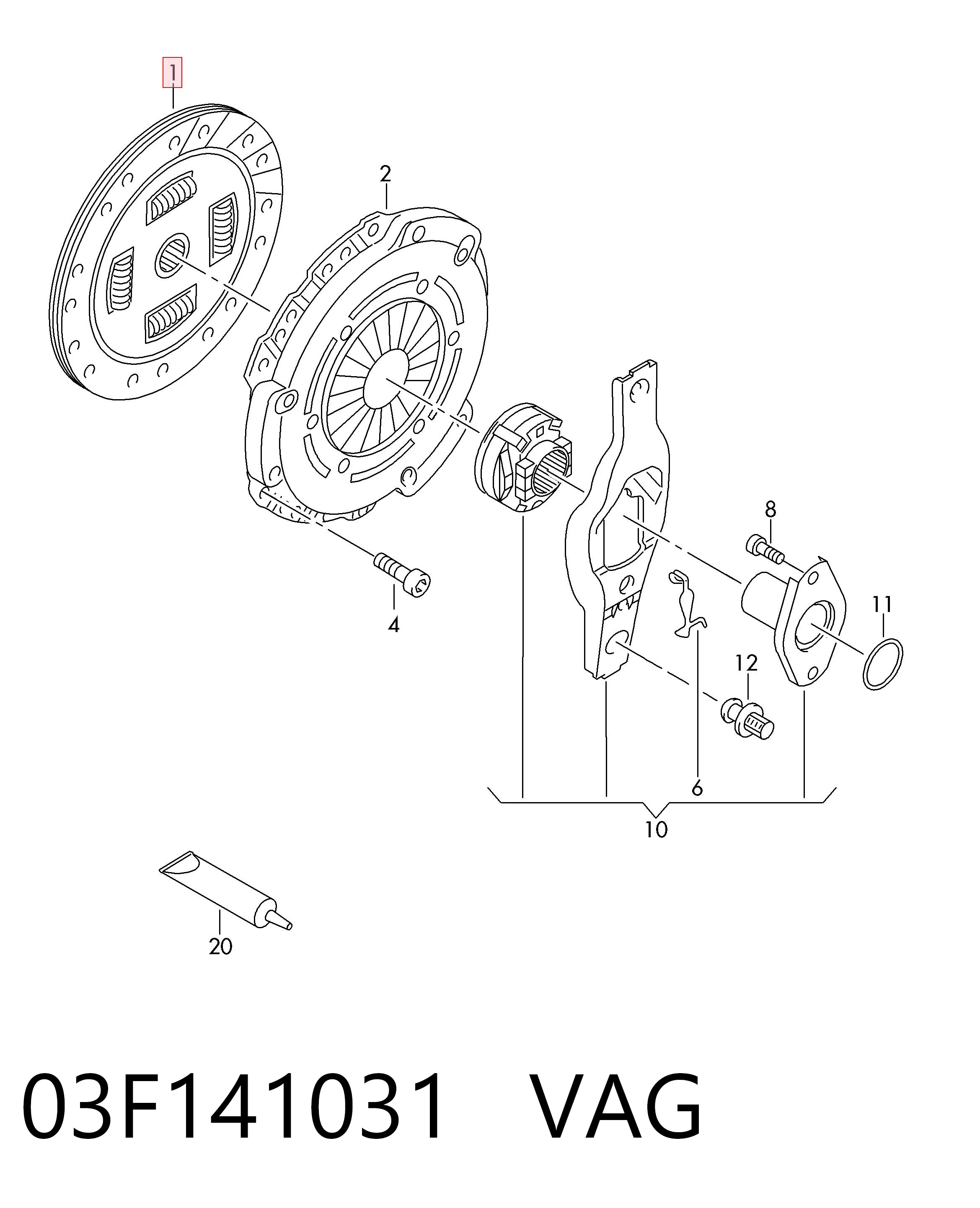 Диск сцепления Volkswagen Caddy IV универсал (SAB, SAJ) (2015 - 2026) цена, от 71.18 USD