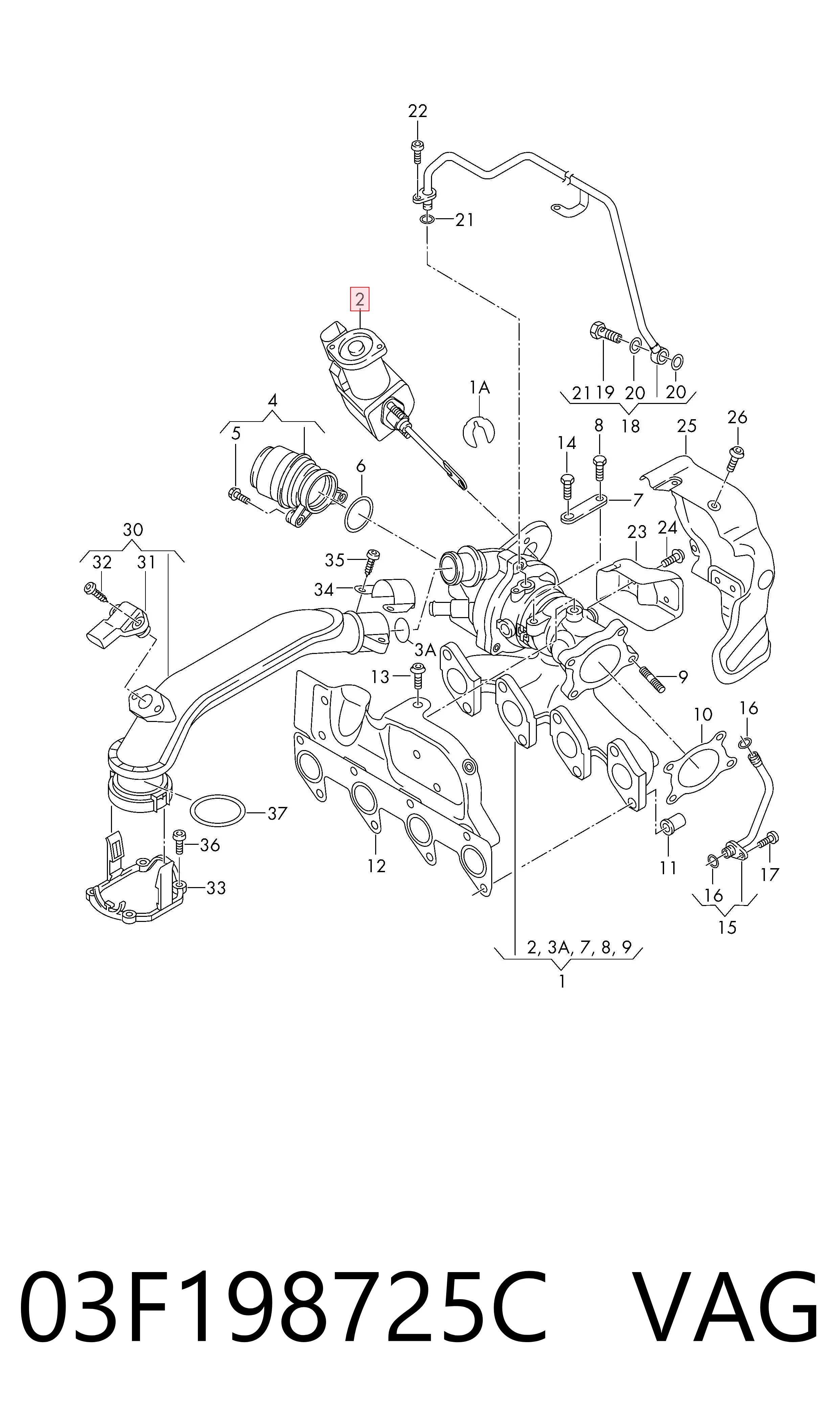 03F198725C VAG Модуль управления турбиной