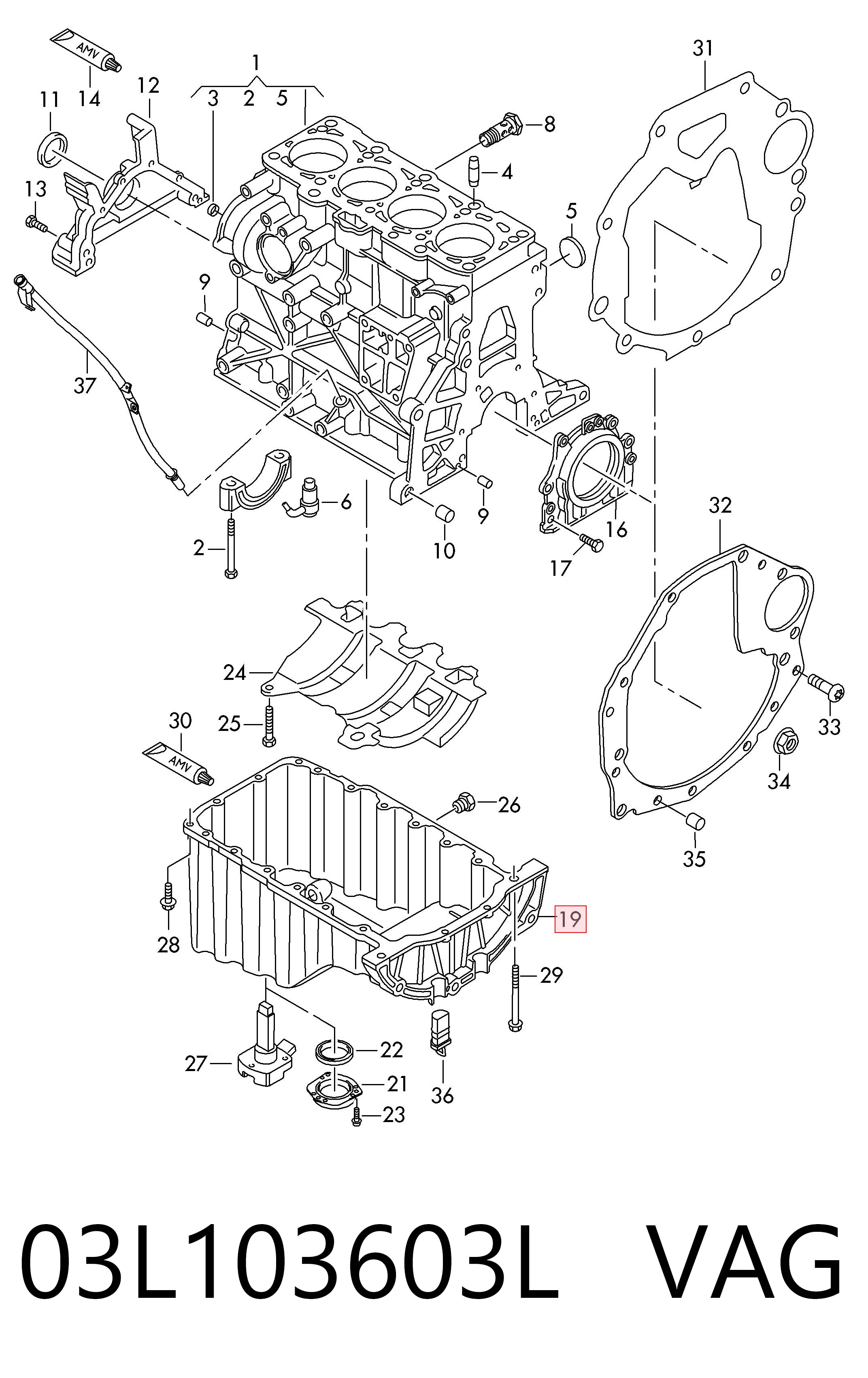 Картер масляный на Volkswagen Crafter 30-35 2E, 2EE, 2EK
