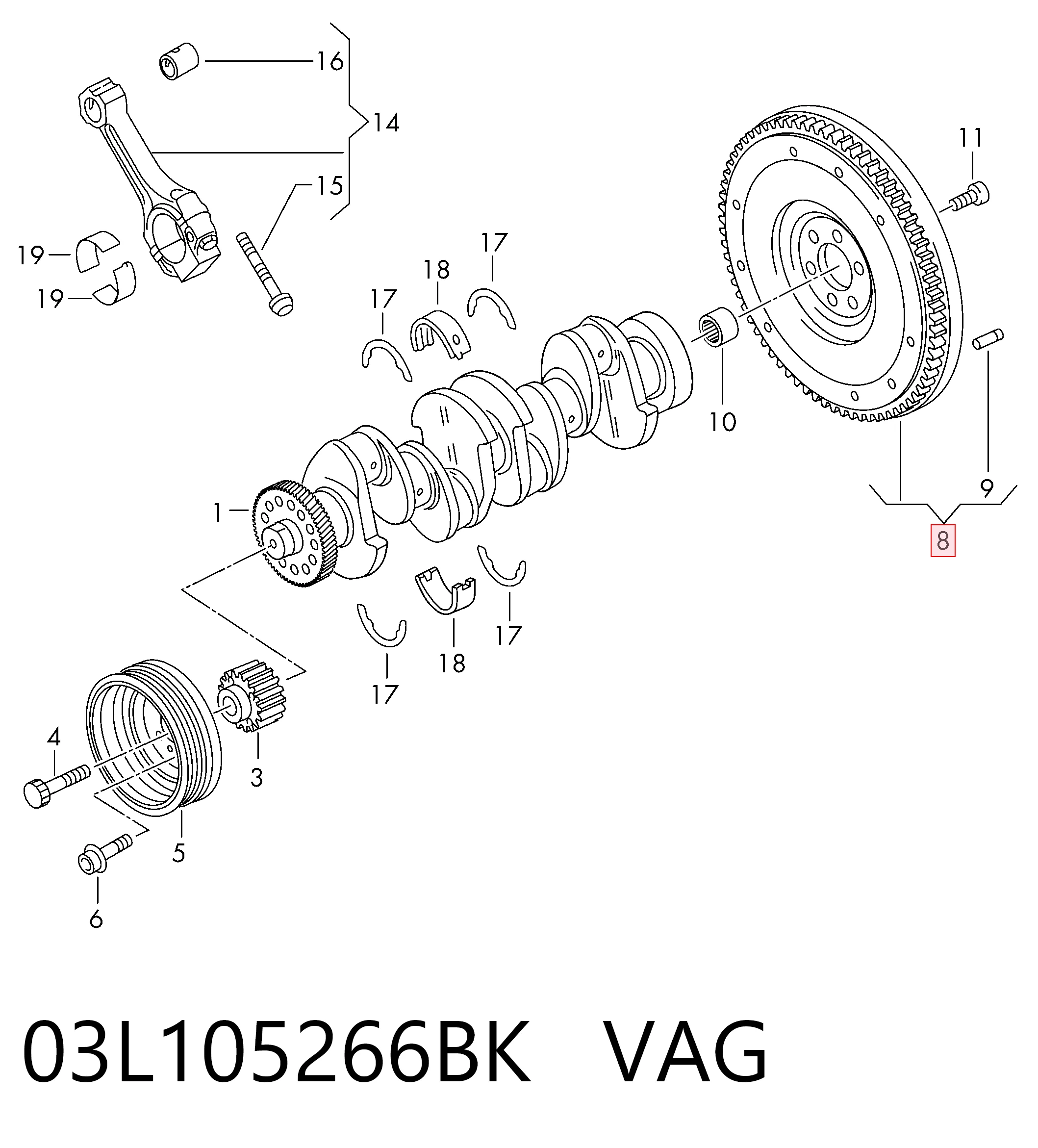 Маховик 415058310 INA