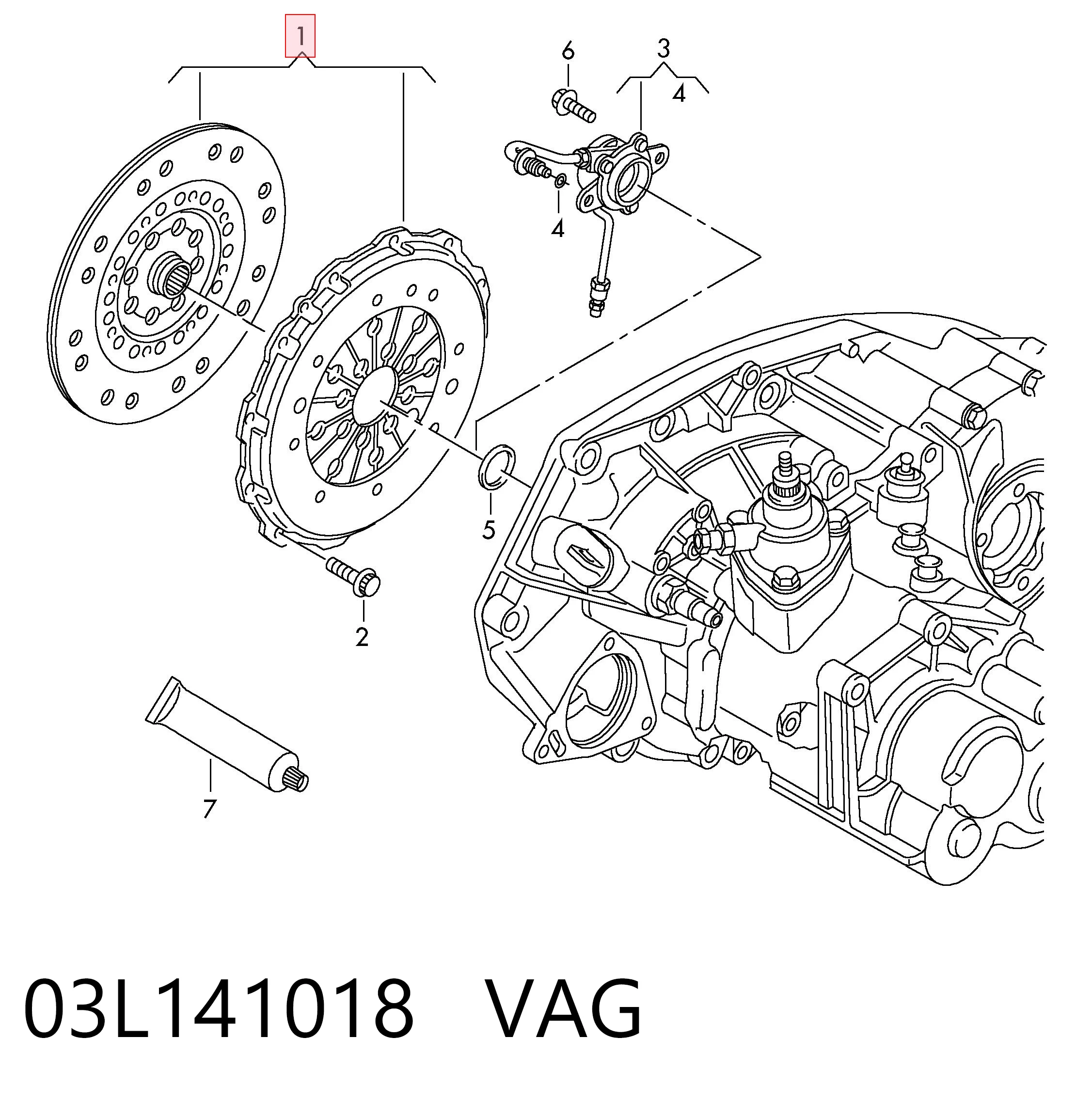 03L141018 VAG Сцепление в сборе