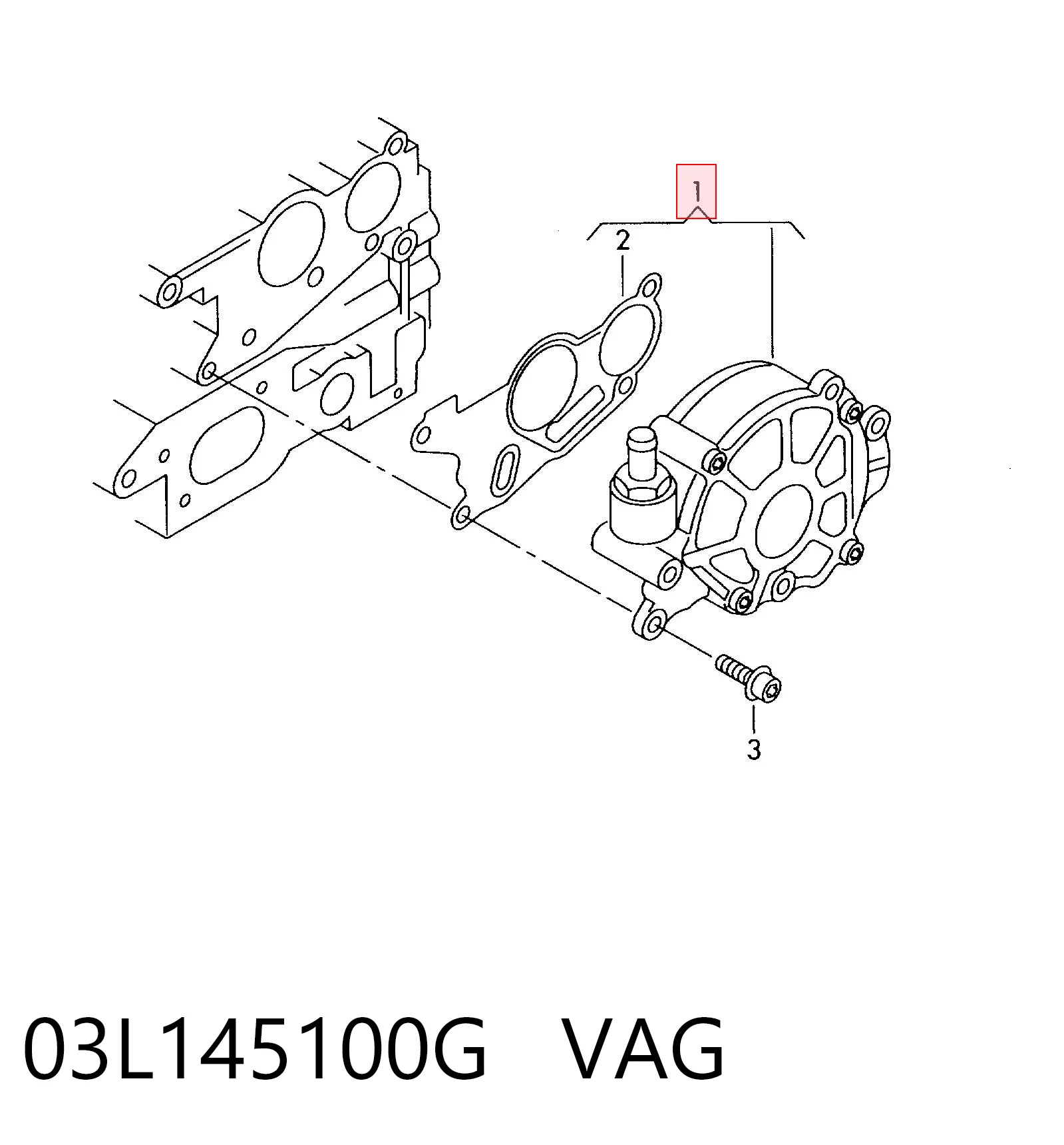 03L145100G VAG Механический вакуумный насос